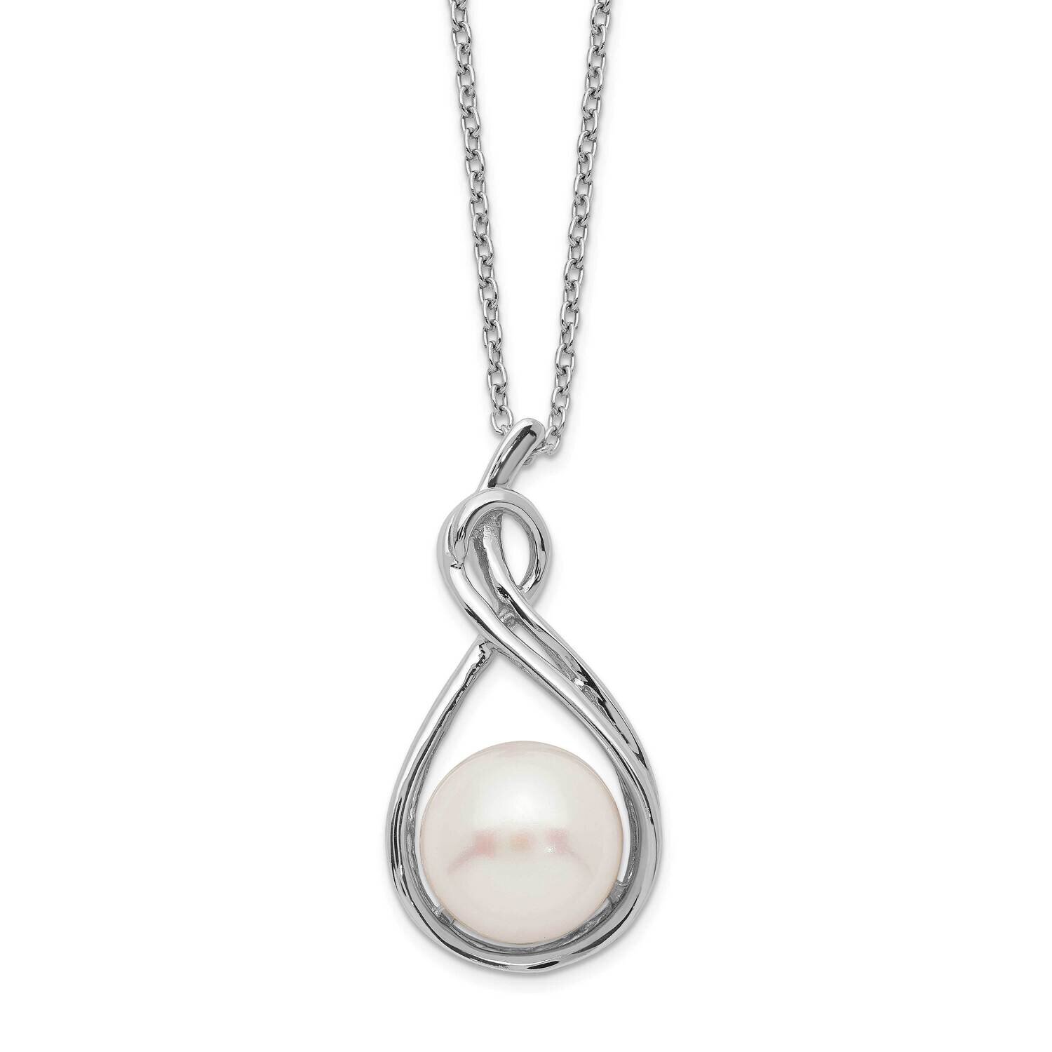 10-11mm White Fwc Pearl Necklace Sterling Silver Rhodium-plated QH5485-17, MPN: QH5485-17, 88395723…