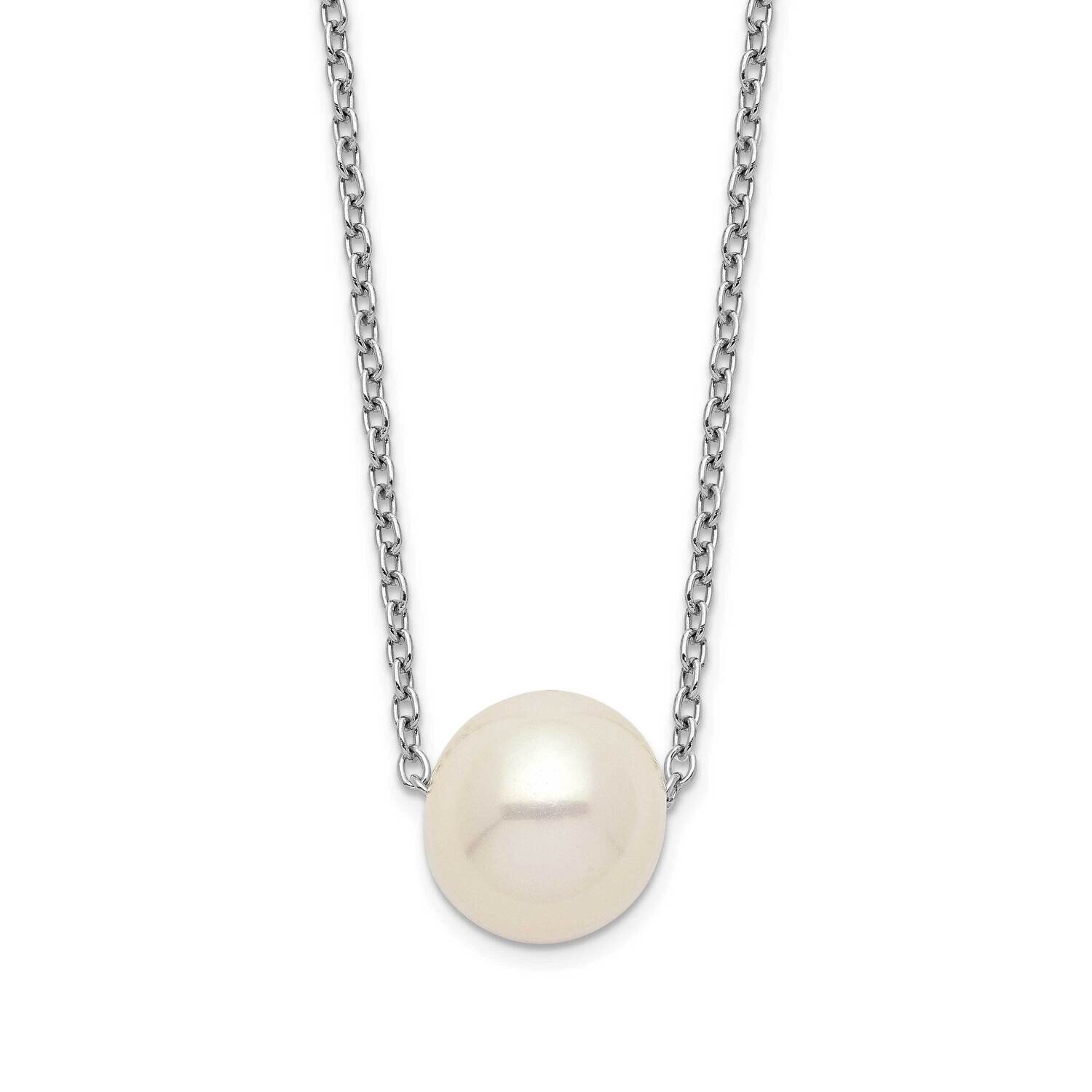 9-10mm White Rice Fwc Pearl Necklace Sterling Silver Rhodium-plated QH5532-18, MPN: QH5532-18, 8867…