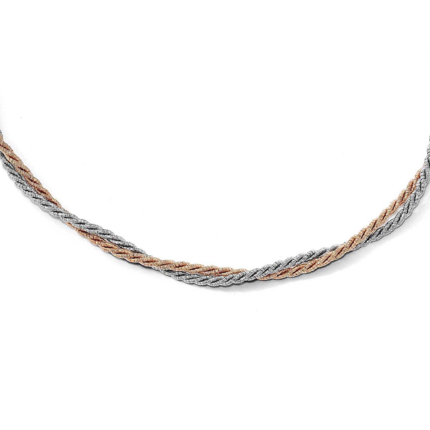 Rose Gold-Tone with 2 Inch Extension Necklace Sterling Silver QLF762-17, MPN: QLF762-17, 1911012071…