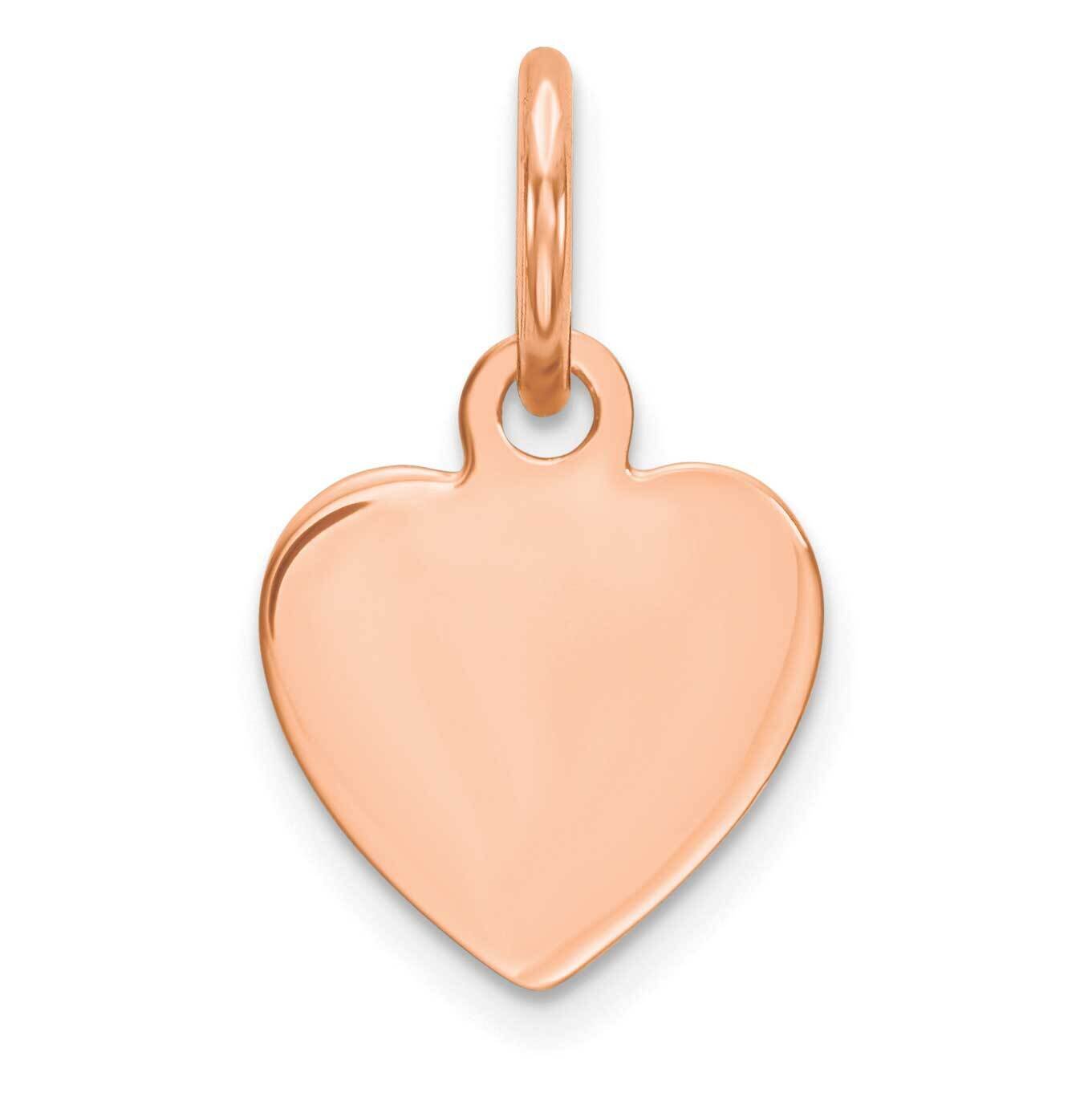 Rg Plated Engraveable Heart Polished Front Satin Back Disc Sterling Silver QM388R/18, MPN: QM388R, …