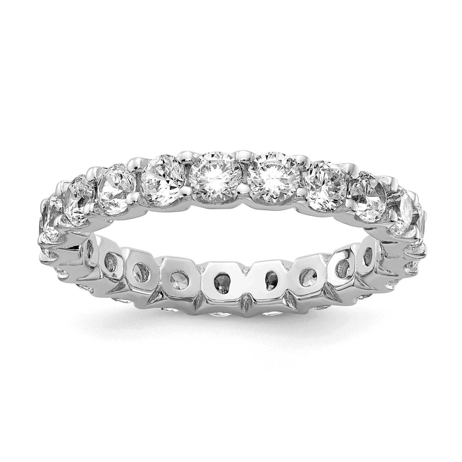 Cz Eternity Band Sterling Silver QR7166-7, MPN: QR7166, 883957823034