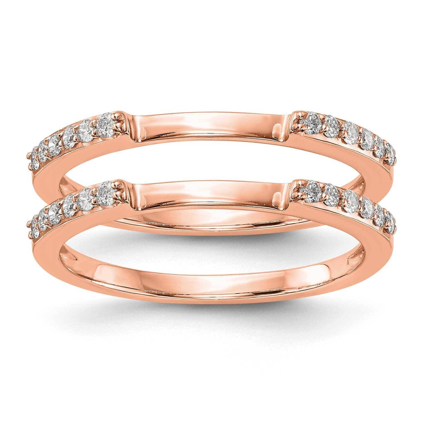 Rose Gold Diamond Set Of 2 Wedding Bands 10k Gold RM2075B-025-0RAA, MPN: RM2075B-025-RAA,