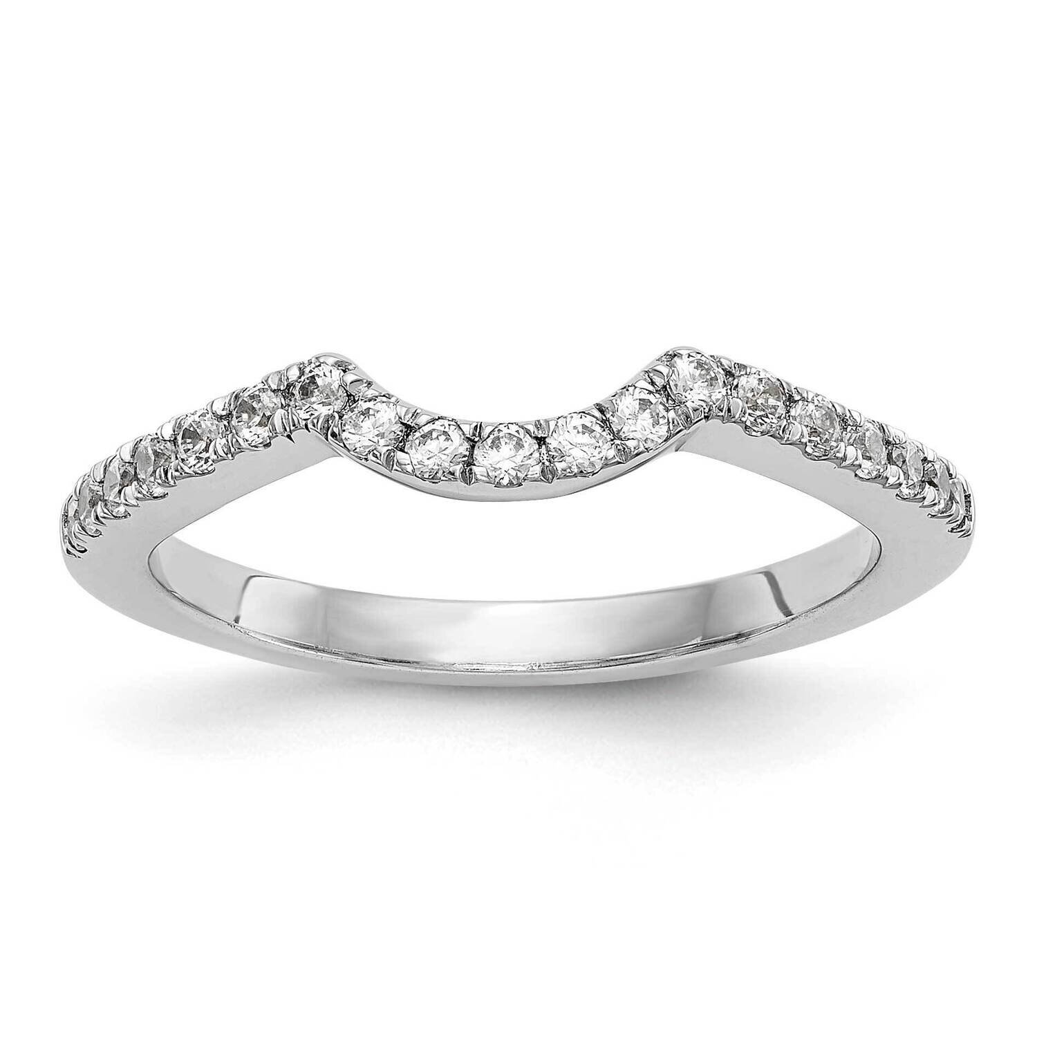 Diamond Vs/Si, D E F, Wedding Band 14k White Gold True Origin Lab Grown RM2142B-025-WLD, MPN: RM214…