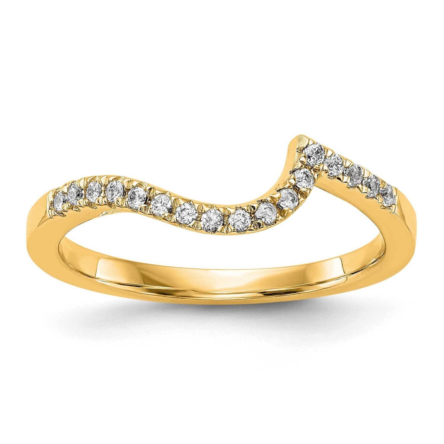 Si1/Si2, G H I, Contoured Wedding Band 14k Yellow Gold Lab Grown Diamond RM2406B-018-7YLG, MPN: RM2…