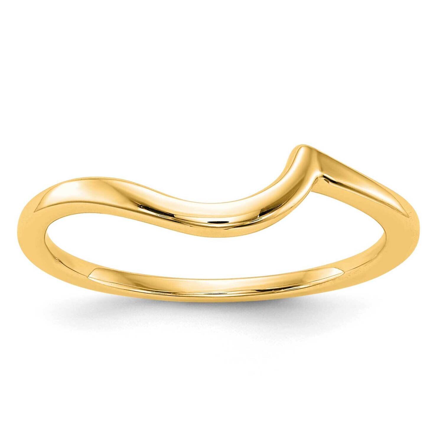 Polished Contour Wedding Band 14k Yellow Gold RM2504B-Y