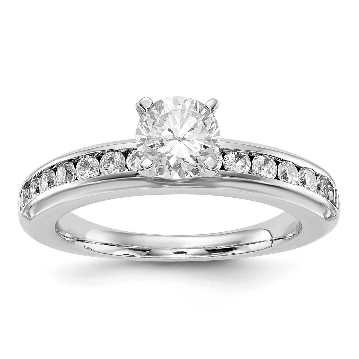 Diamond Si1/Si2, G H I, Engagement Ring 14k White Gold Lab Grown RM2663E-050-5CWLG, MPN: RM2663E-05…
