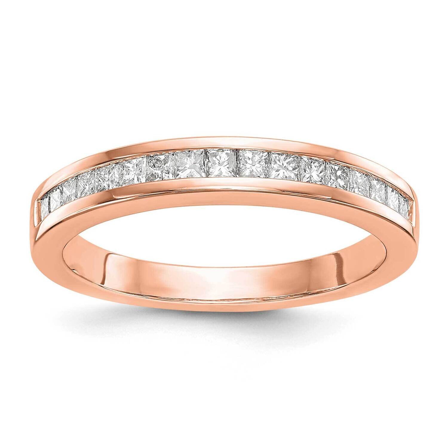 Diamond Wedding Band 14k Rose Gold RM2665B-035-RAA