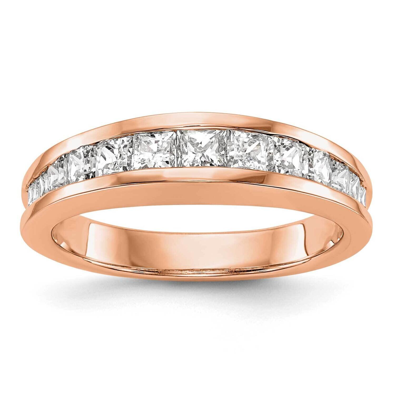 Diamond Wedding Band 14k Rose Gold RM2689B-115-RAA, MPN: RM2689B-115-RAA,