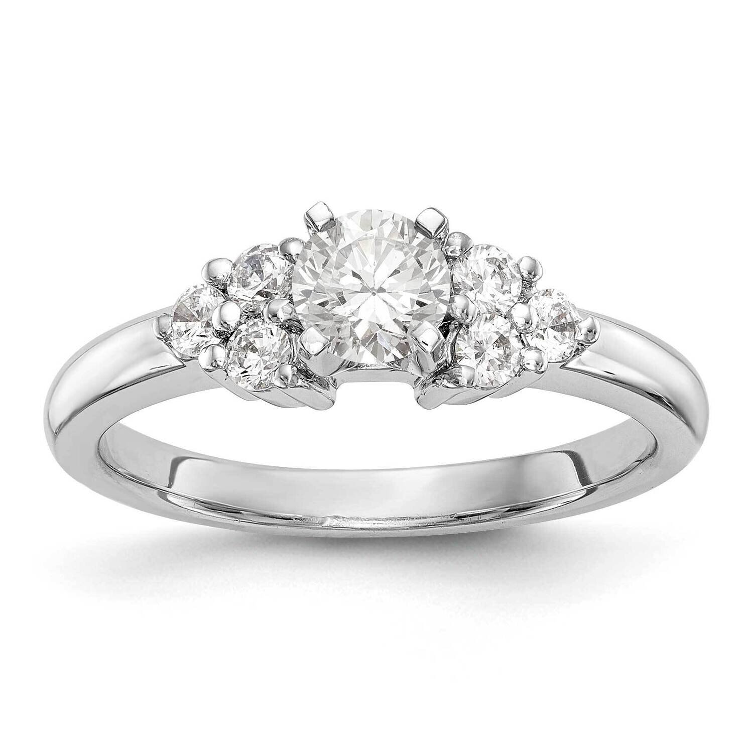 Diamond Si1/Si2, G H I, Peg Semi-Mount Engagement Ring 14k White Gold Lab Grown RM2775E-024-WLG, MP…