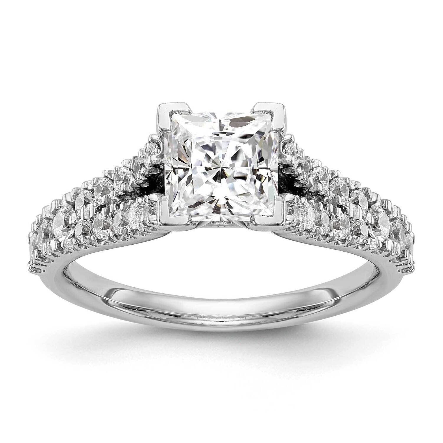 Diamond Vs/Si, D E F, Peg Set Engagement Ring 14k White Gold True Origin Lab Grown RM2803E-051-WLD,…