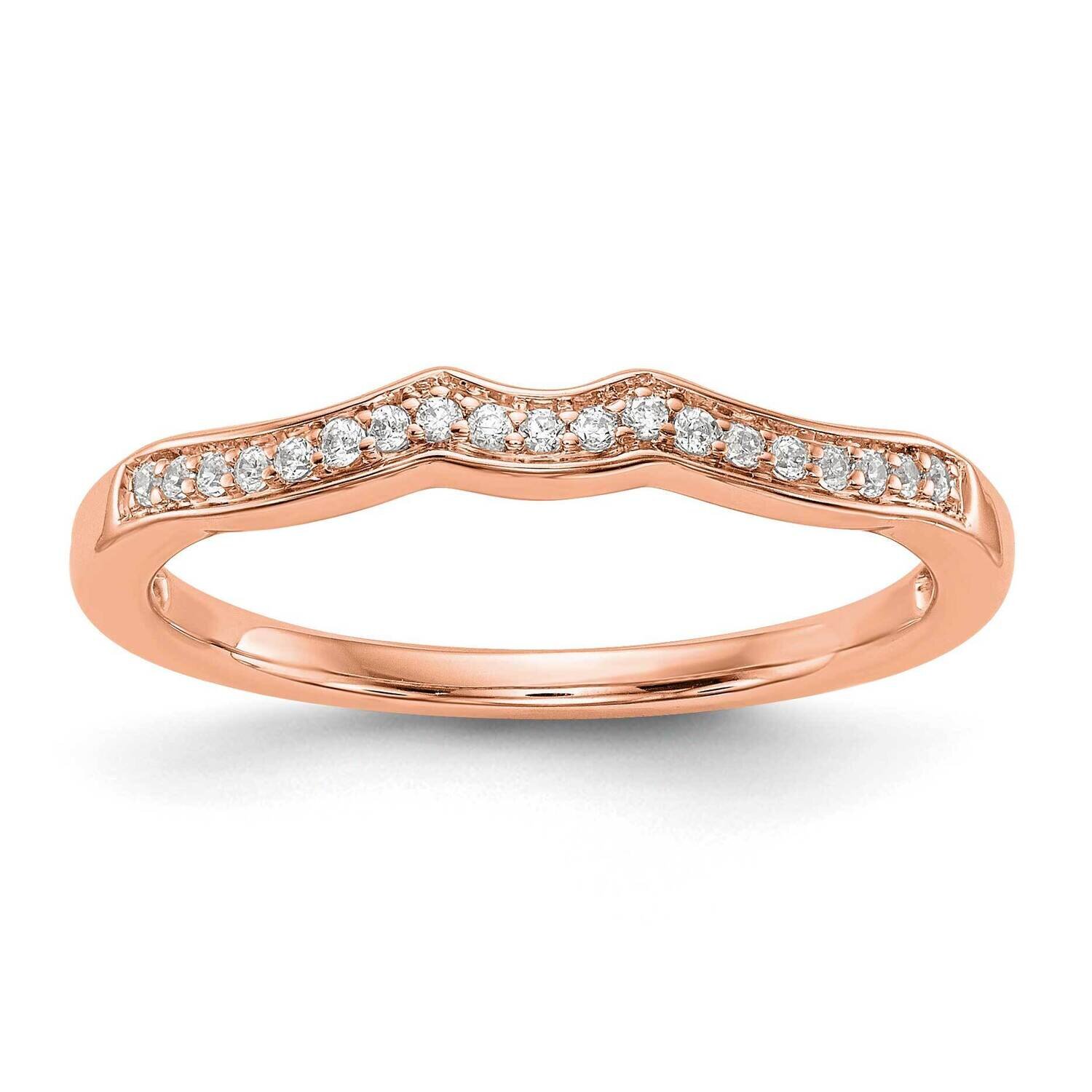 Diamond Wedding Band 14k Rose Gold RM2881B-010-RAA, MPN: RM2881B-010-RAA,