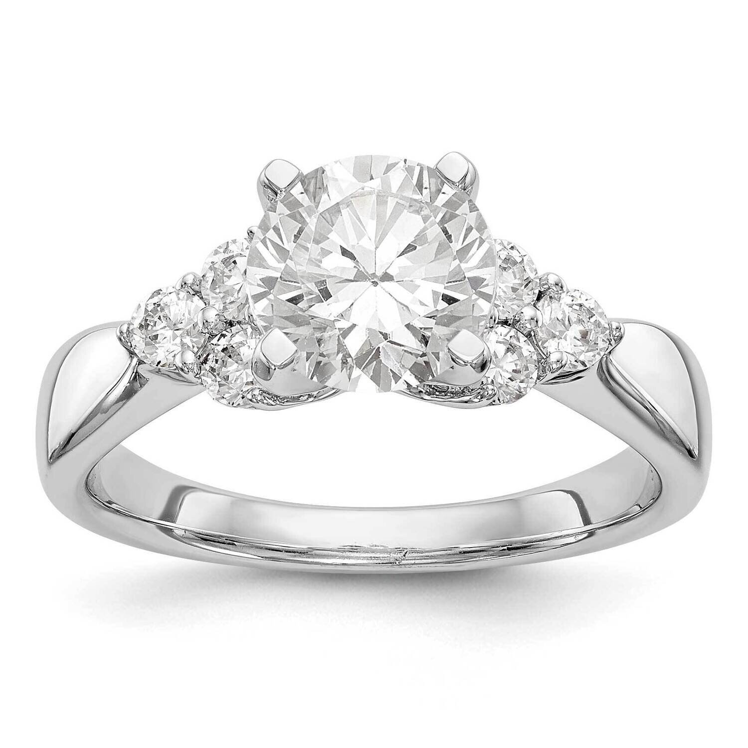 Diamond Si1/Si2, G H I, Peg Semi-Mount Engagement Ring 14k White Gold Lab Grown RM2925E-039-WLG, MP…