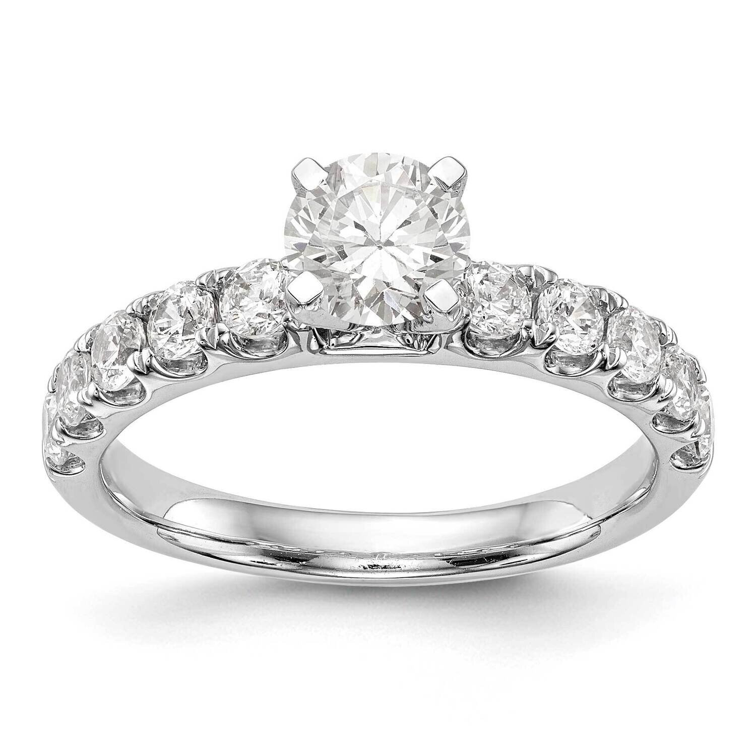 Diamond Vs/Si, D E F, Peg Set Engagement Ring 14k White Gold True Origin Lab Grown RM2927E-070-WLD,…