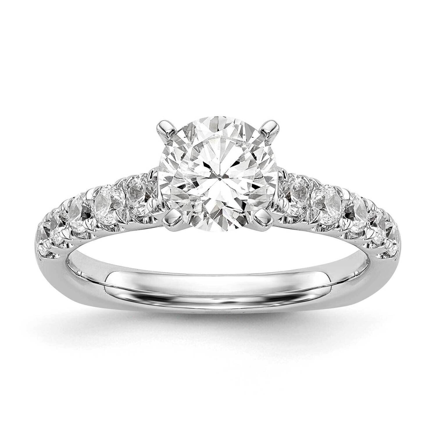 Diamond Vs/Si, D E F, Peg Set Engagement Ring 14k White Gold True Origin Lab Grown RM2939E-051-WLD,…