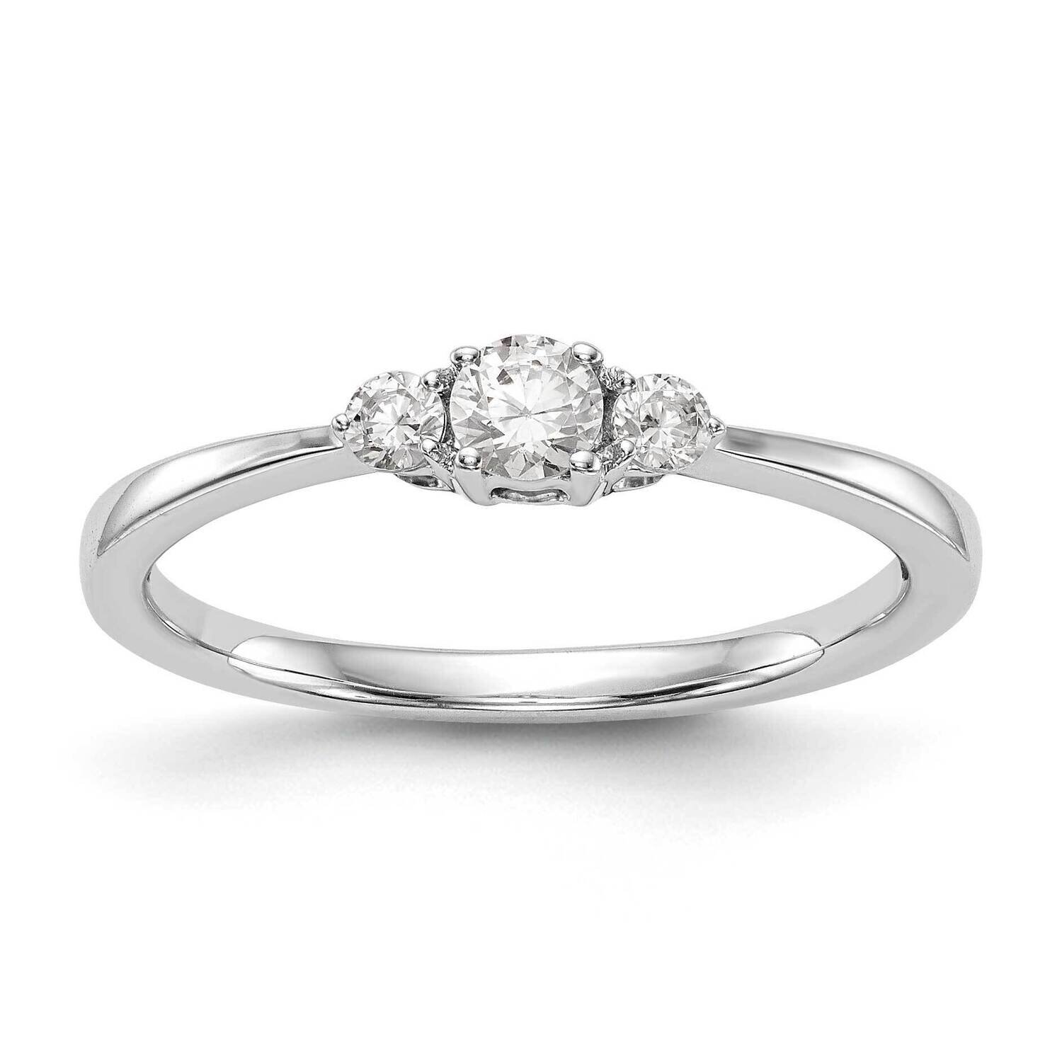 Complete Diamond Promise/Engagement Ring 14k White Gold RM3137E-025-WAA