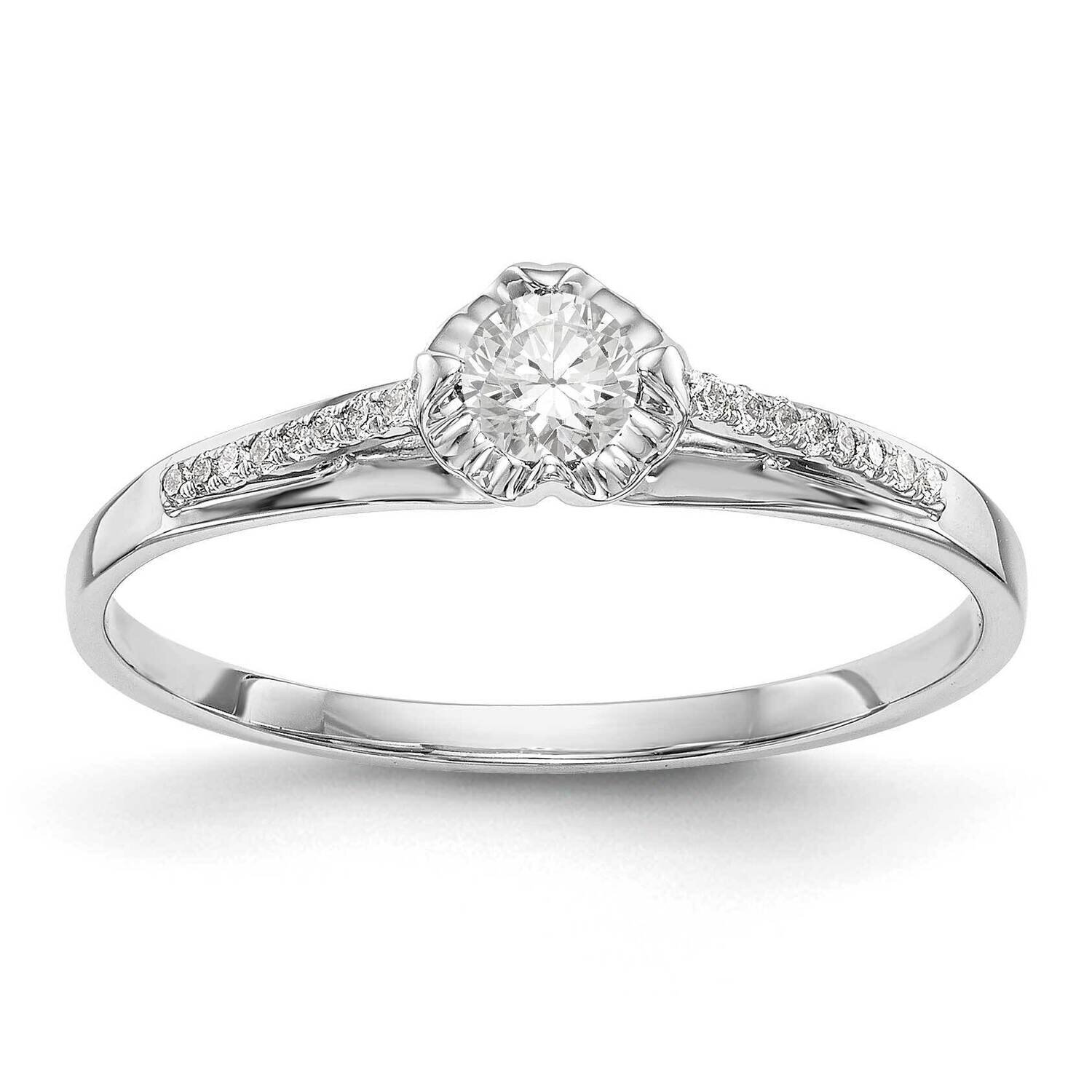 Complete Diamond Promise/Engagement Ring 14k White Gold RM3148E-020-WAA