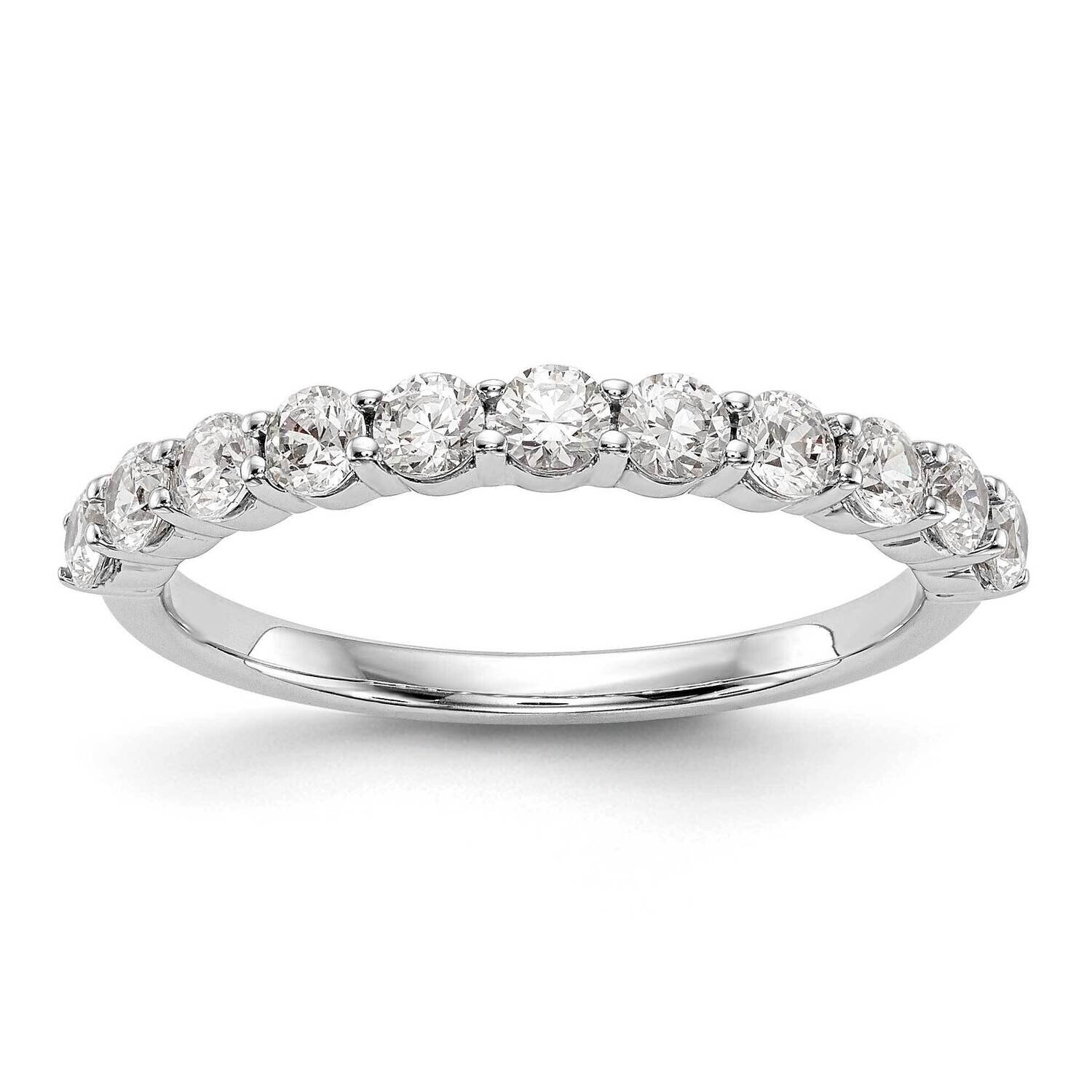 11-Stone Lab Grown Diamond Si1/Si2, G H I, Band 14k White Gold RM3192B-075-7WLG, MPN: RM3192B-075-W…
