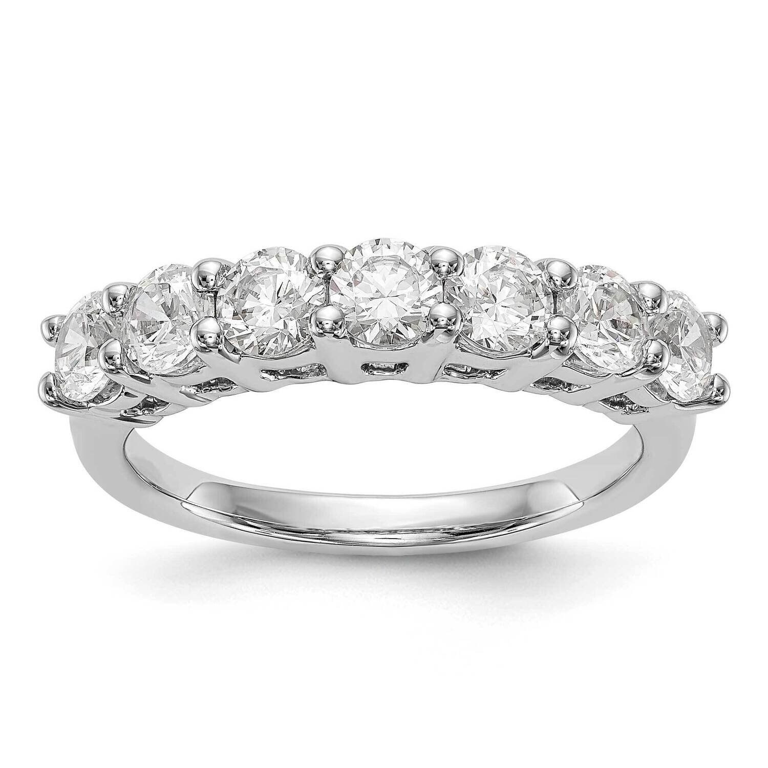 Diamond Vs/Si, D E F, 7-Stone Band 14k White Gold True Origin Lab Grown RM3295B-080-WLD, MPN: RM329…