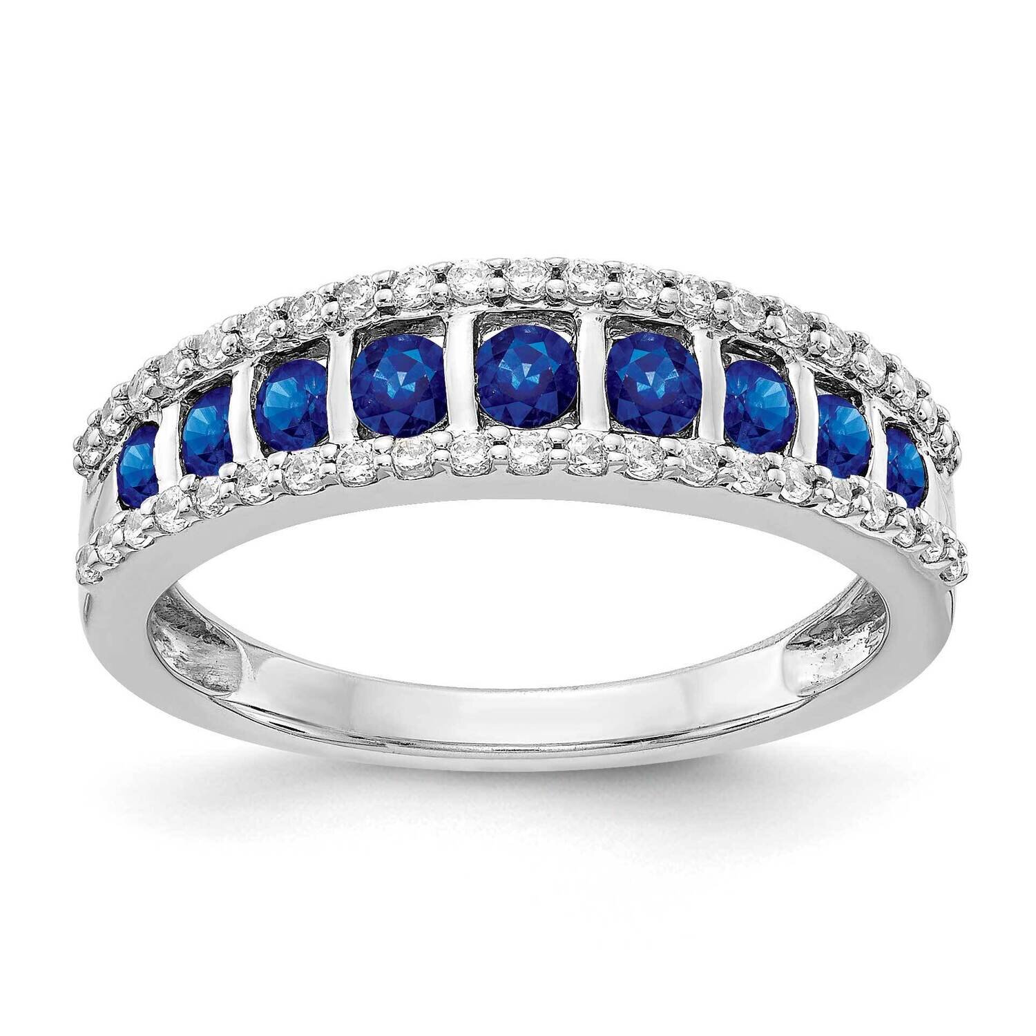 Sapphire Fancy Ring 14k White Gold Diamond RM3849-SA-025-WA, MPN: RM3849-SA-025-WA, 883957214658