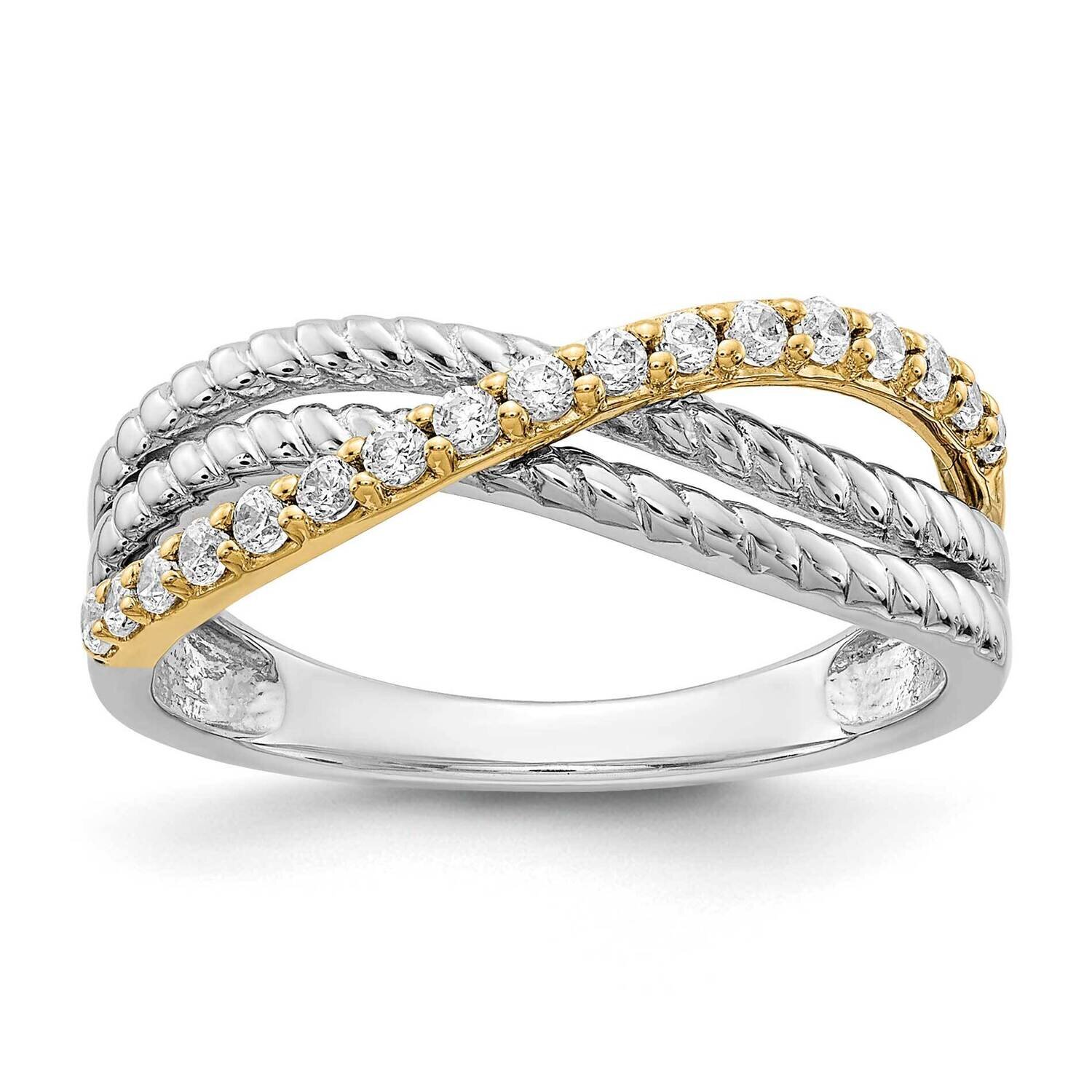 Diamond Fancy Ring 14k Two-Tone Gold RM3857-025-YWA, MPN: RM3857-025-YWA, 883957522500