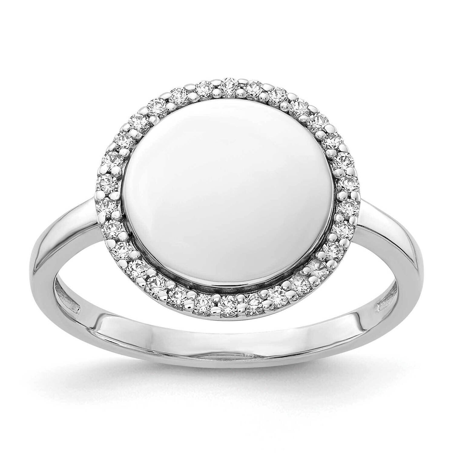 Fancy Circle Ring 14k White Gold Diamond RM3999-018-WA, MPN: RM3999-018-WA, 883957715933