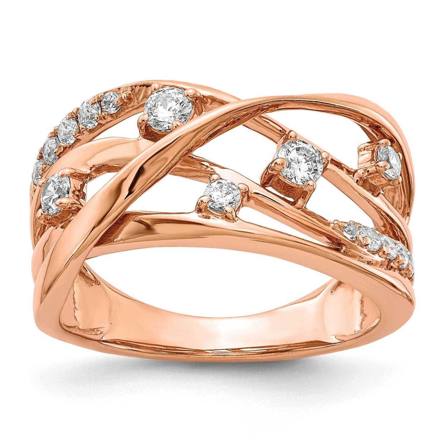 14Kr Si1/Si2, G H I, Ring Lab Grown Diamond RM4247-050-7RLG, MPN: RM4247-050-RA, 883957214955