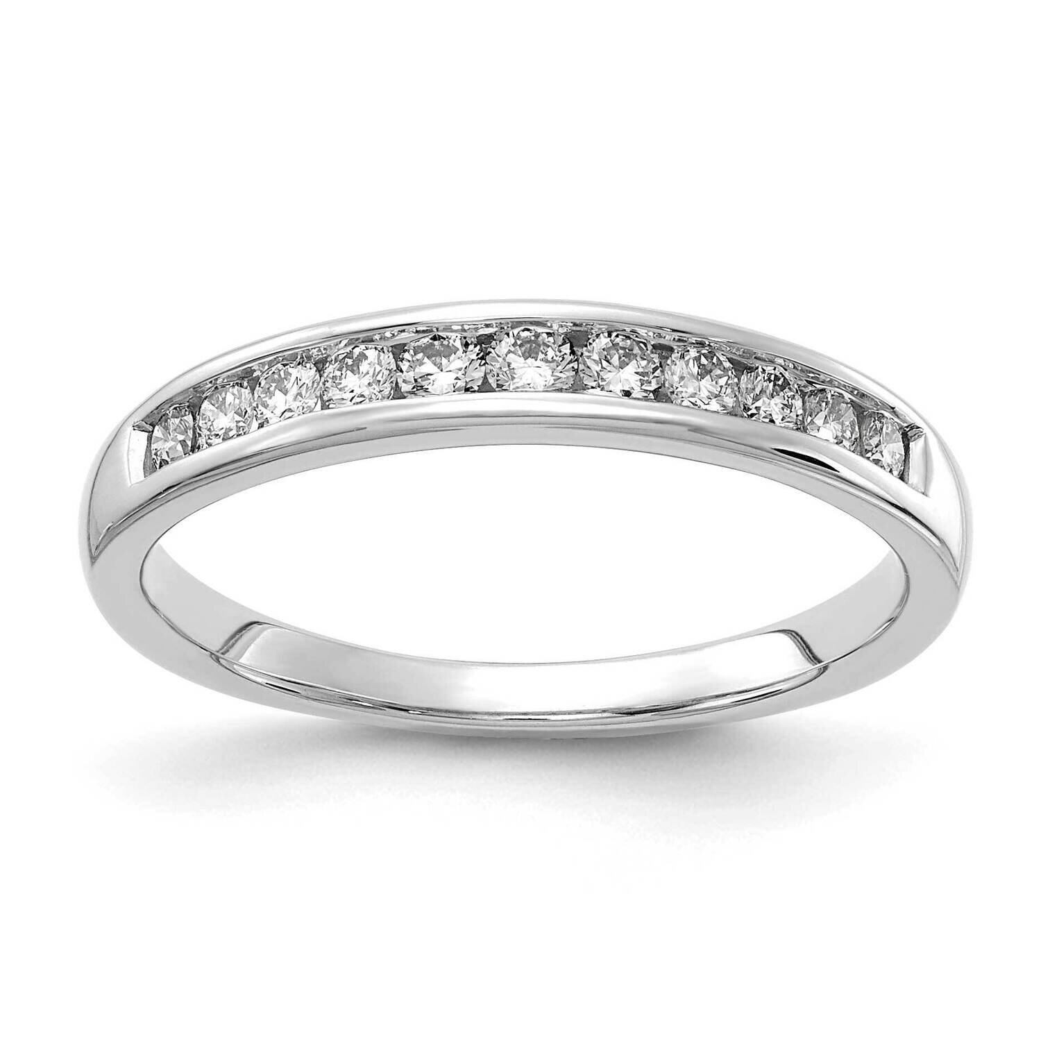 11-Stone Lab Grown Diamond Si1/Si2, G H I, Channel Band 14k White Gold RM4395B-020-WLG, MPN: RM4395…