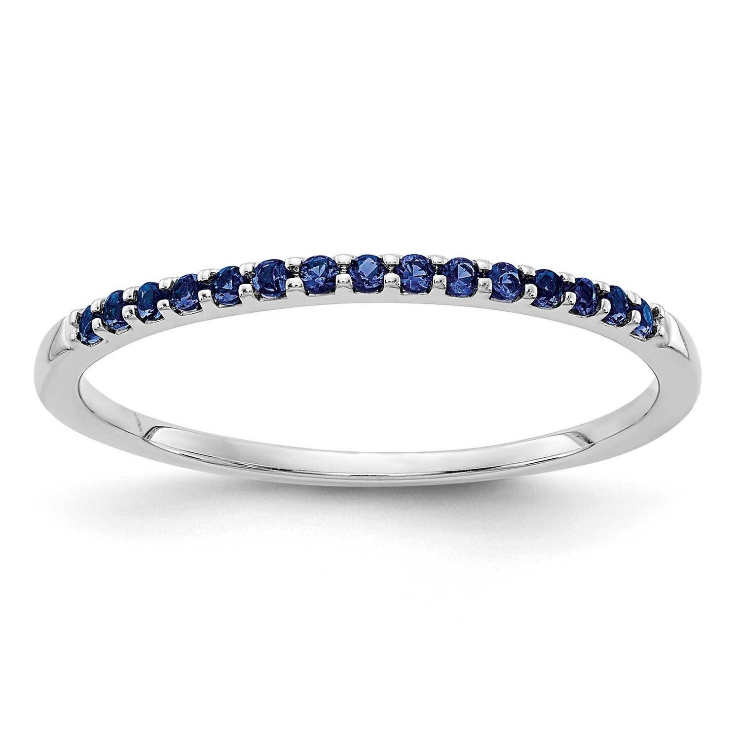 Blue Sapphire Ring 14k White Gold RM5622-SA-W
