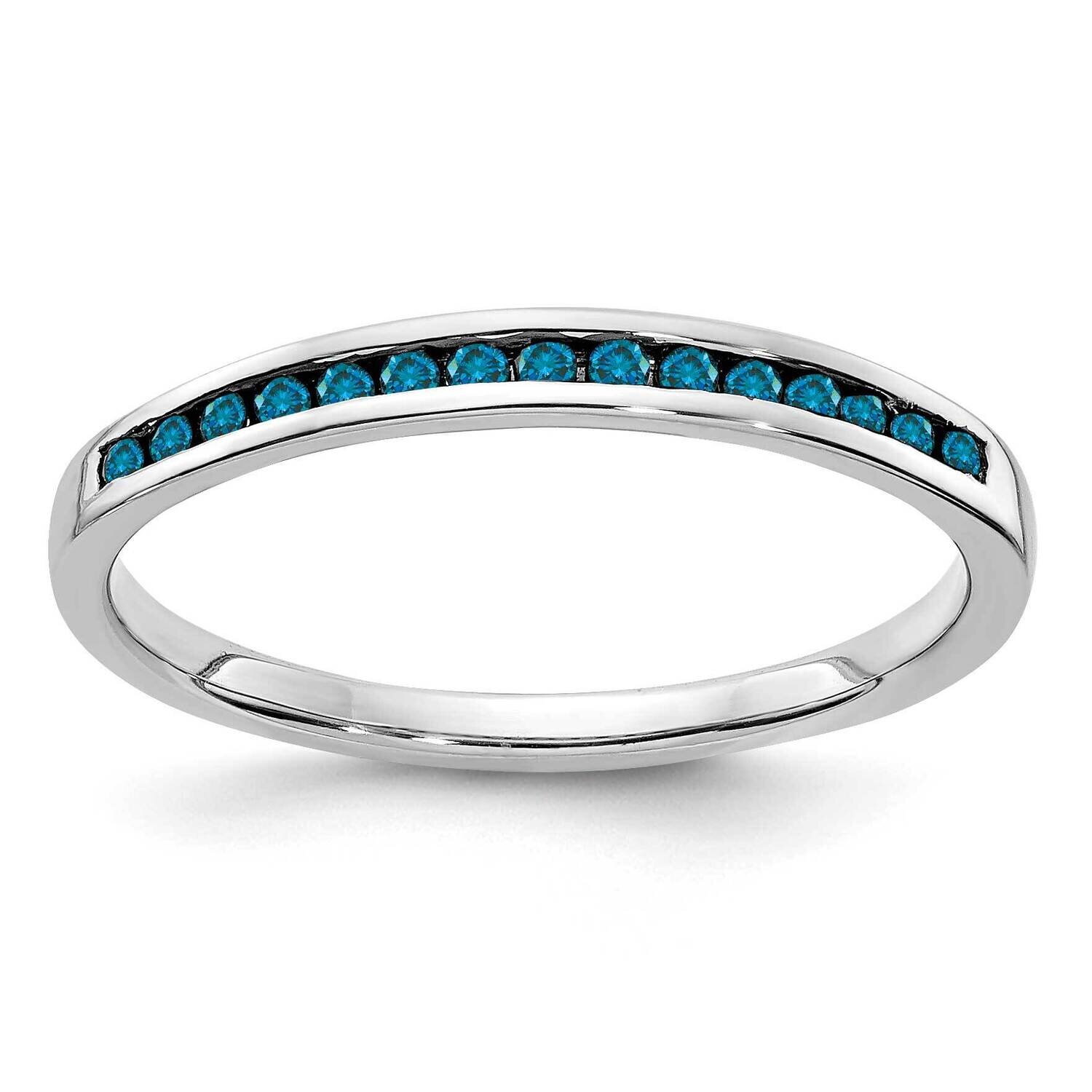 Blue Diamond Ring 14k White Gold RM5623-BD-016-WA