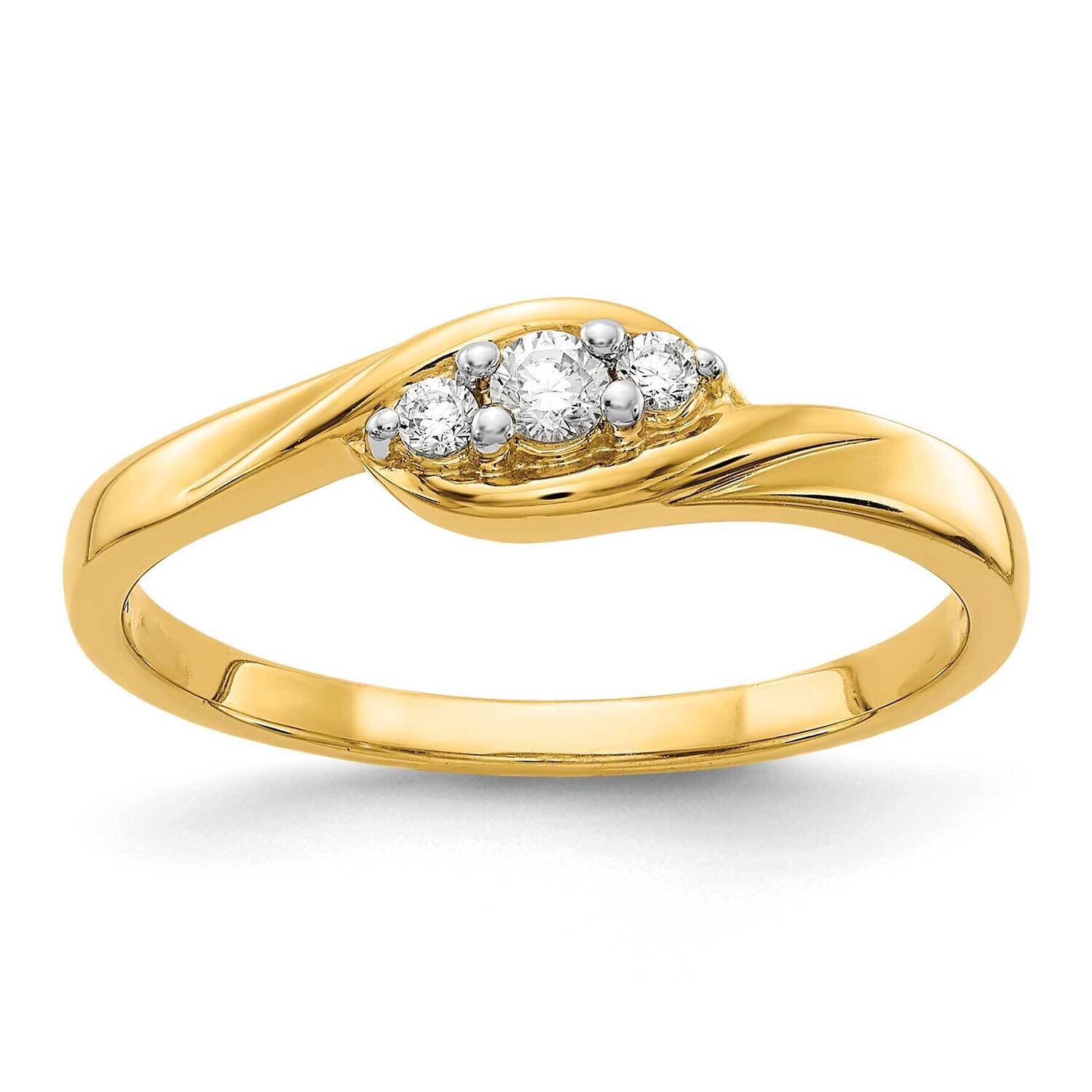 Si1/Si2, G H I, Ring 14k Yellow Gold Lab Grown Diamond RM5636-010-7YLG
