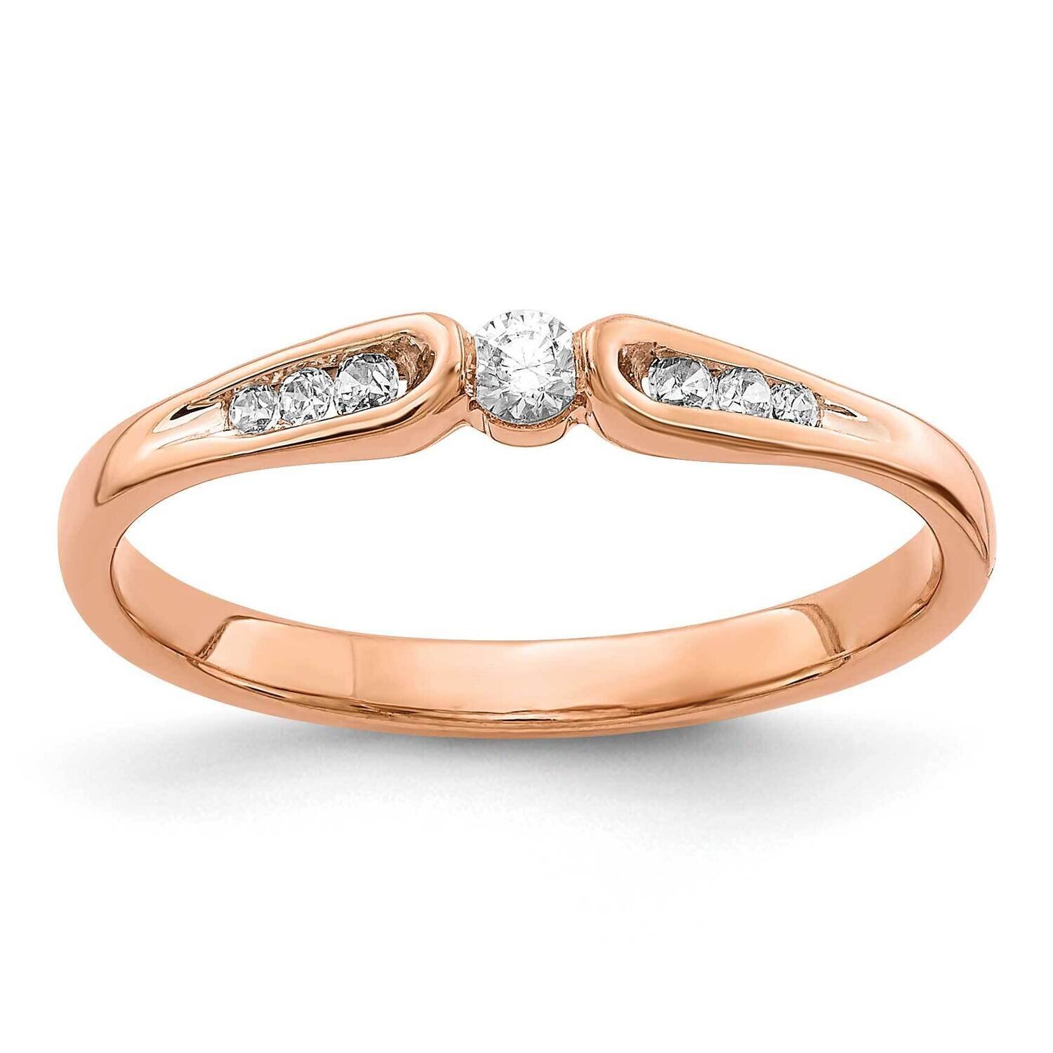 Diamond Ring 14k Rose Gold RM5640-013-RA