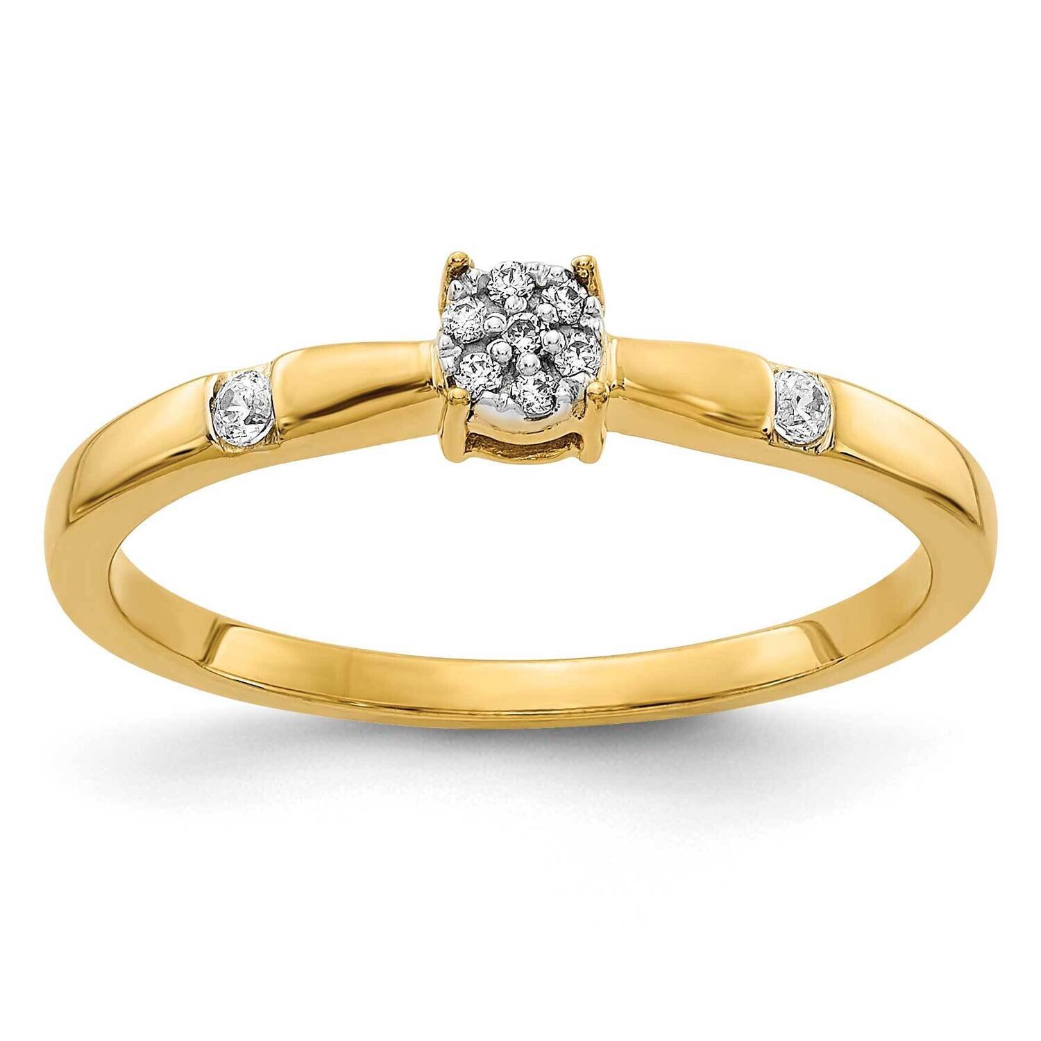Cluster Ring 14k Gold Diamond RM5641-007-YA