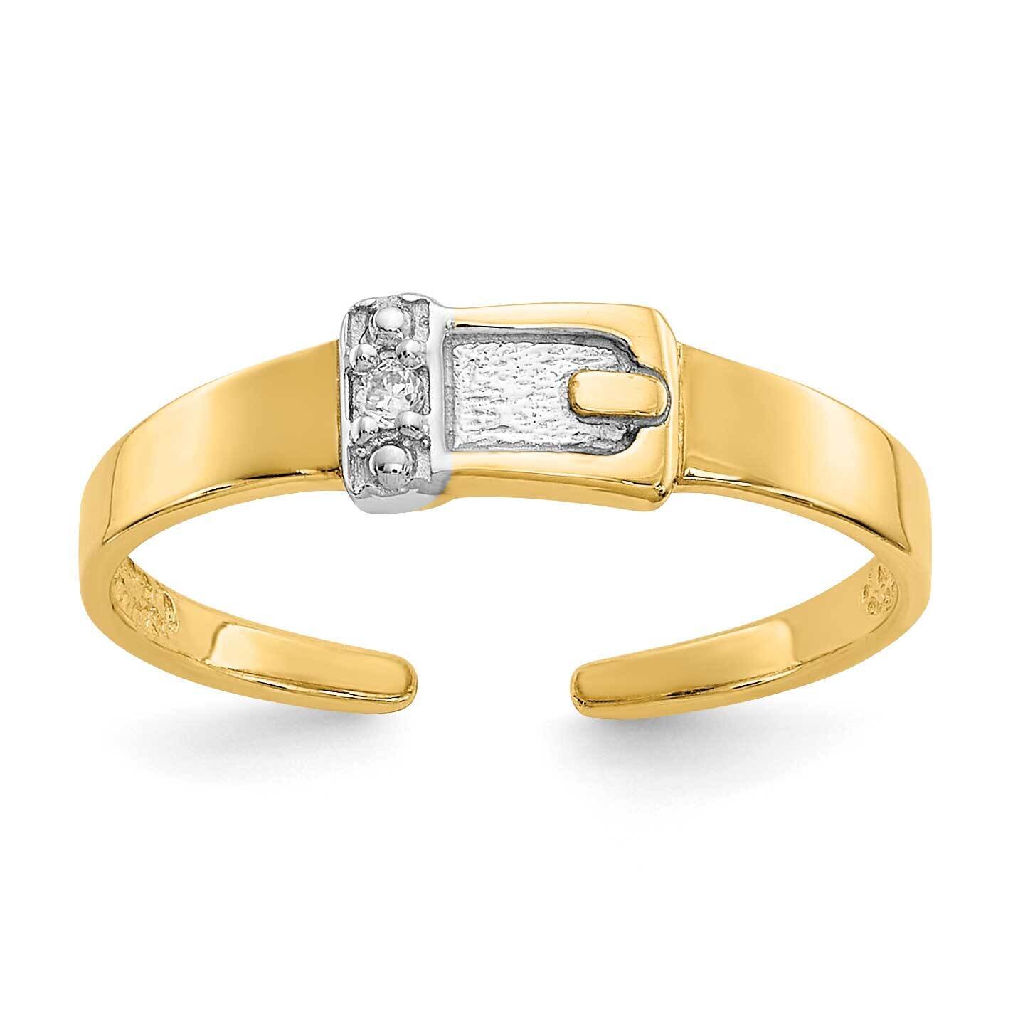 .01Ct Diamond Buckle Toe Ring 14k Gold RM5650-001-YA