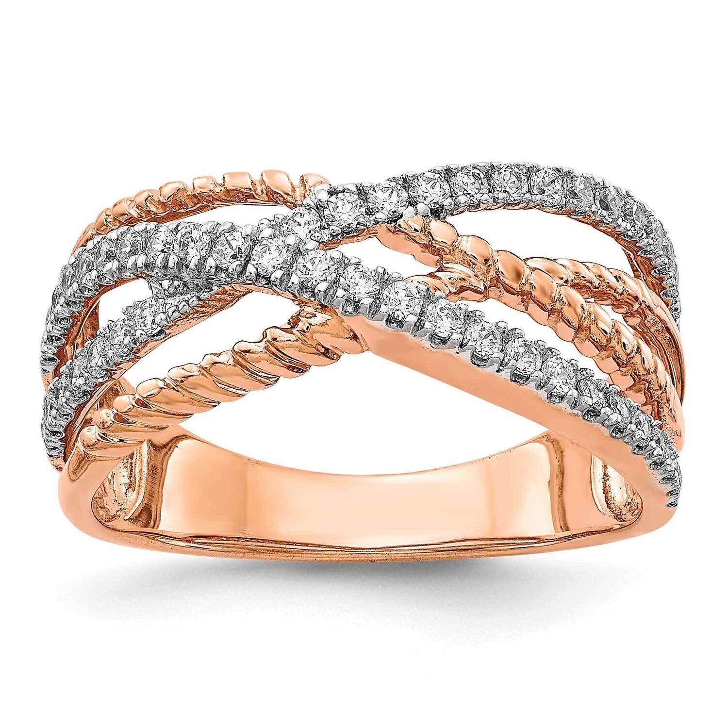 Diamond Ring 14k Rose Gold RM5657-040-RA