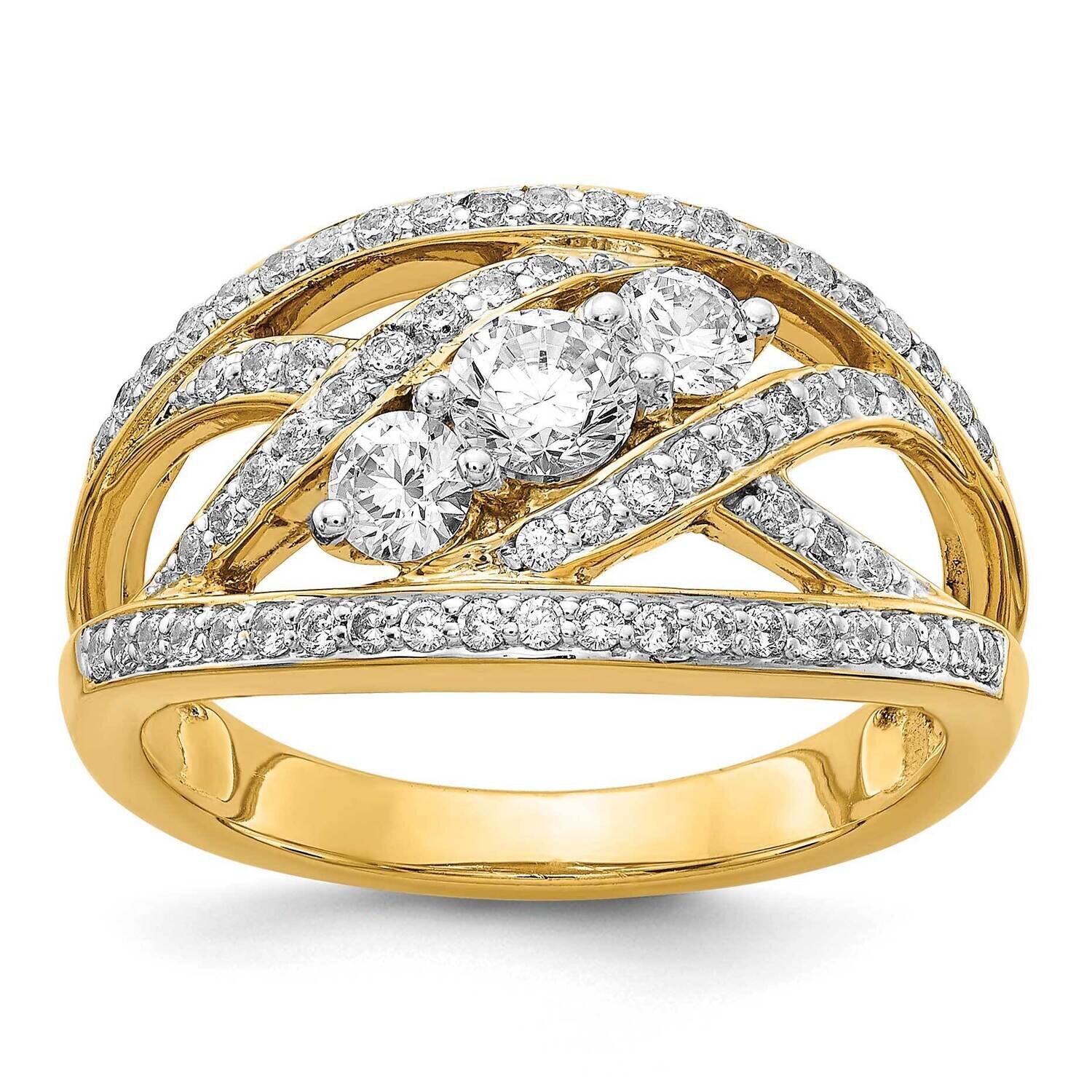 Diamond Ring 14k Yellow Gold RM5675-100-YA, MPN: RM5675-100-YA, 883957718255