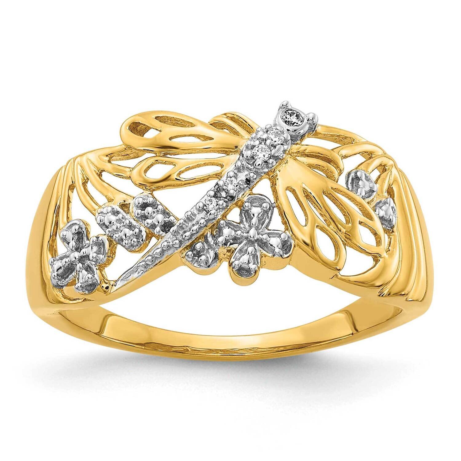 Diamond DragoNFLy Ring 14k Gold Rhodium RM5676-002-YA, MPN: RM5676-002-YA, 883957215761