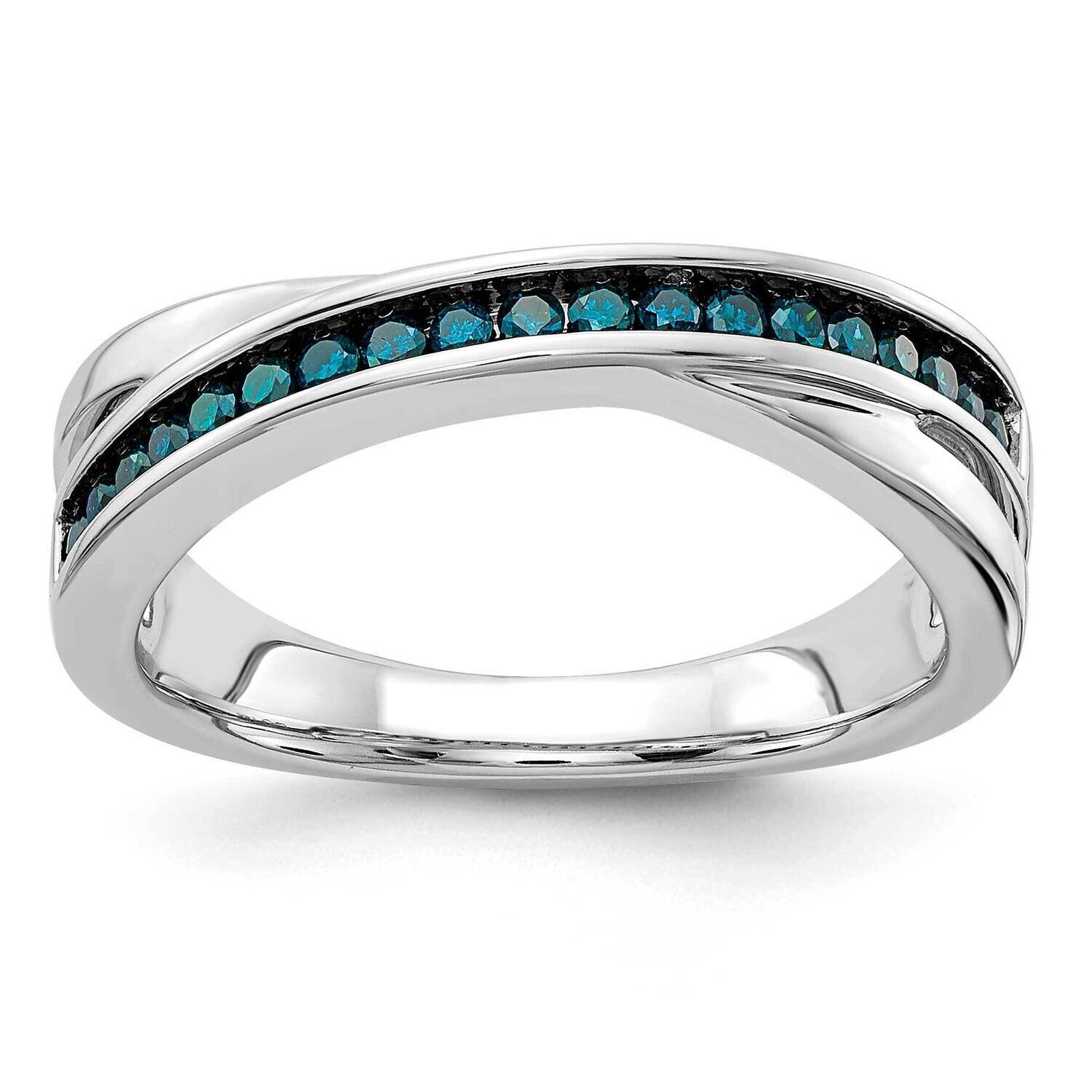 Blue Diamond Ring 14k White Gold RM5678-BD-020-WA, MPN: RM5678-BD-020-WA, 883957566535