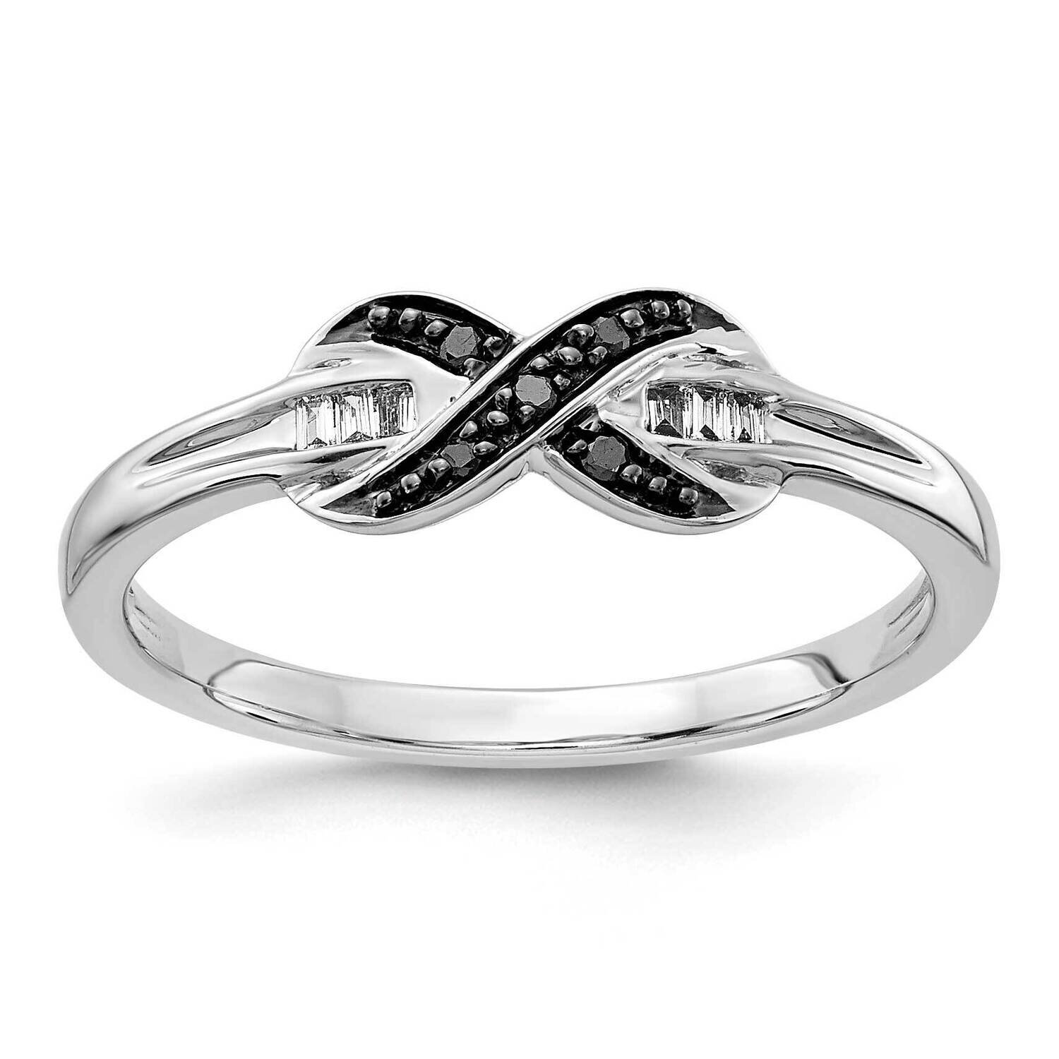 Black &amp; White Diamond Ring 14k White Gold RM5686-BK-007-WA, MPN: RM5686-BK-007-WA, 813455011411