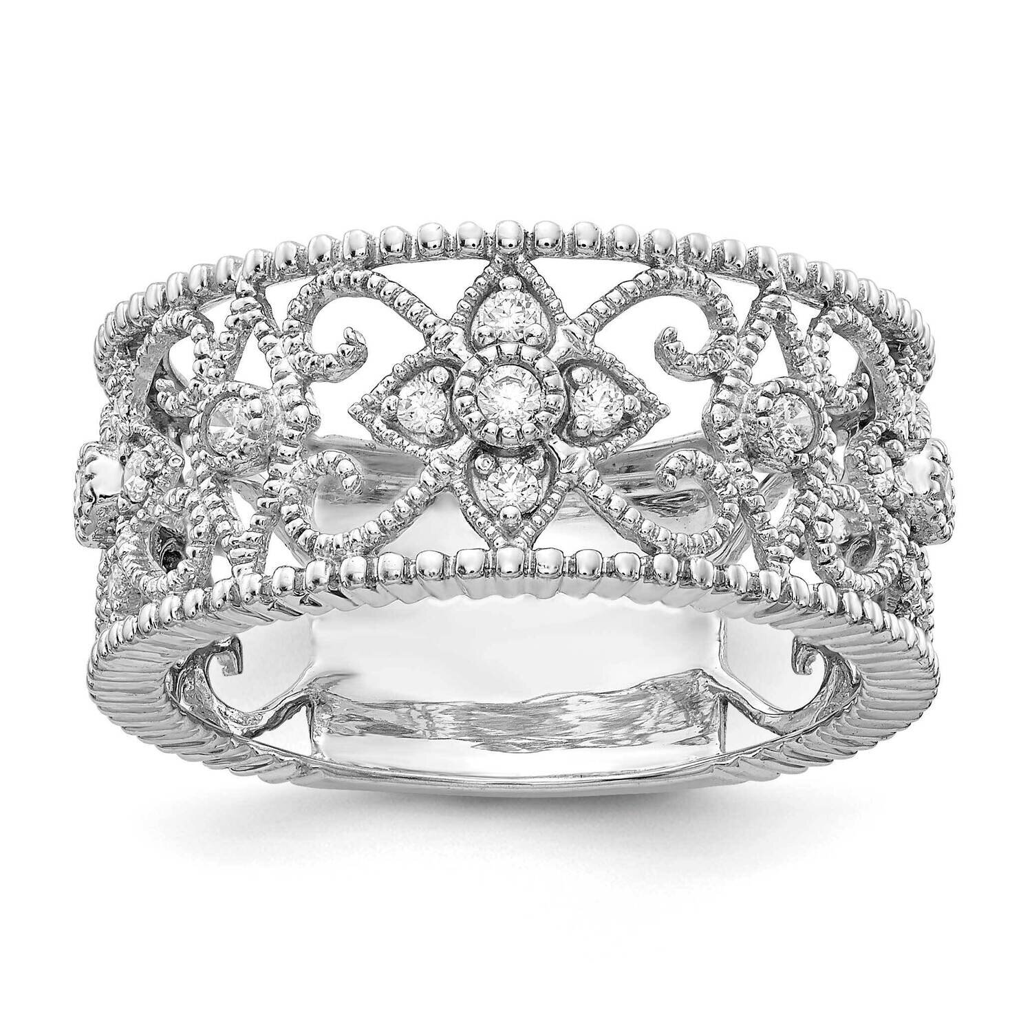 Diamond Si1/Si2, G H I, Ring 14k White Gold Lab Grown RM5707-025-7WLG, MPN: RM5707-025-WA, 19110163…