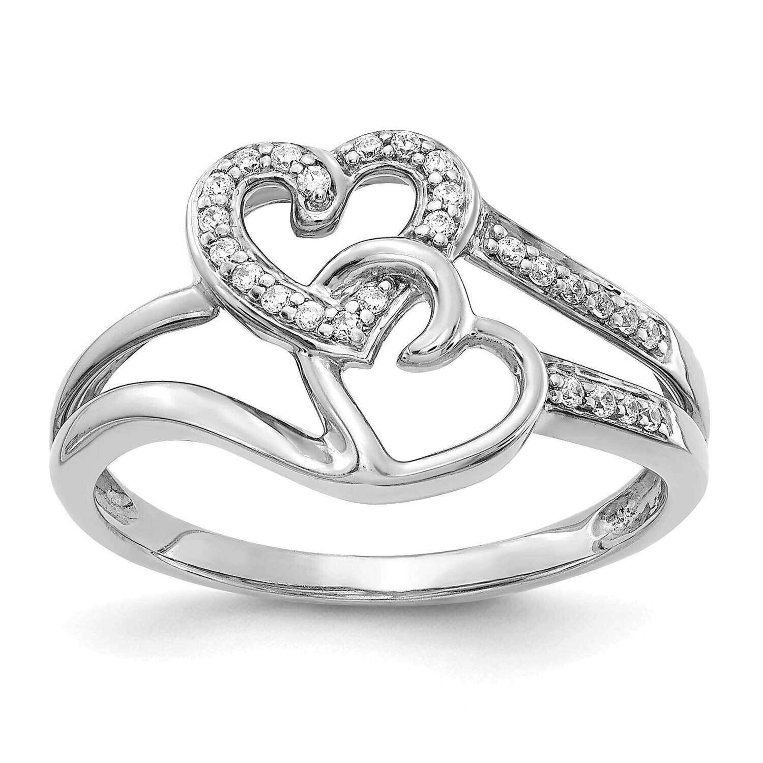 Hearts Ring 14k White Gold Diamond RM5721-010-WA, MPN: RM5721-010-WA, 883957312842