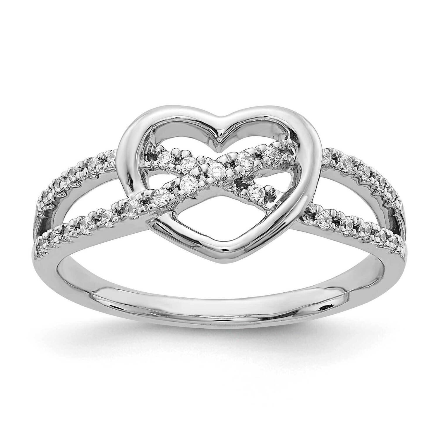 Heart Ring 14k White Gold Diamond RM5727-013-WA, MPN: RM5727-013-WA, 883957718811