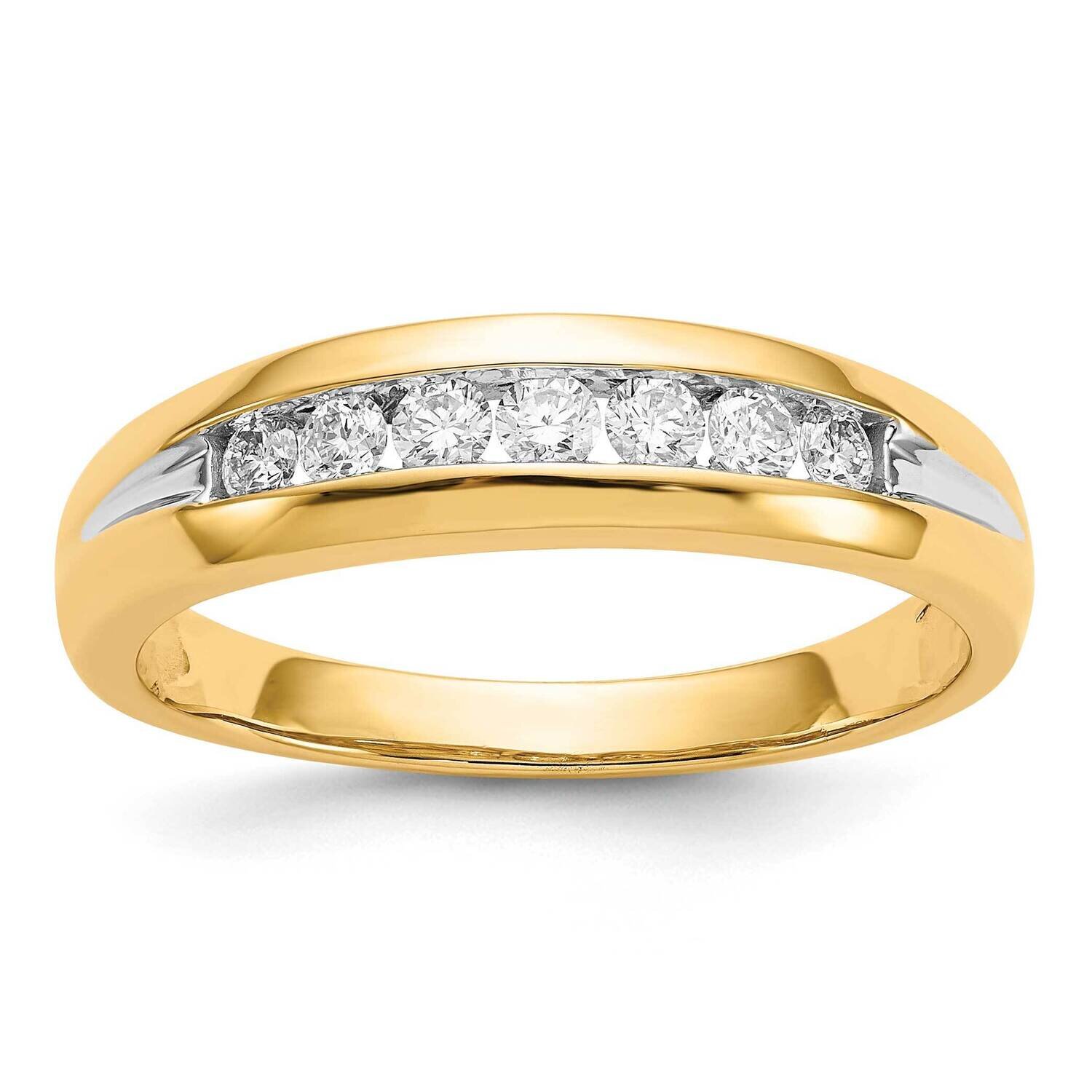 Rhodium Diamond Mens Ring 14k Yellow Gold RM5780-033-YA