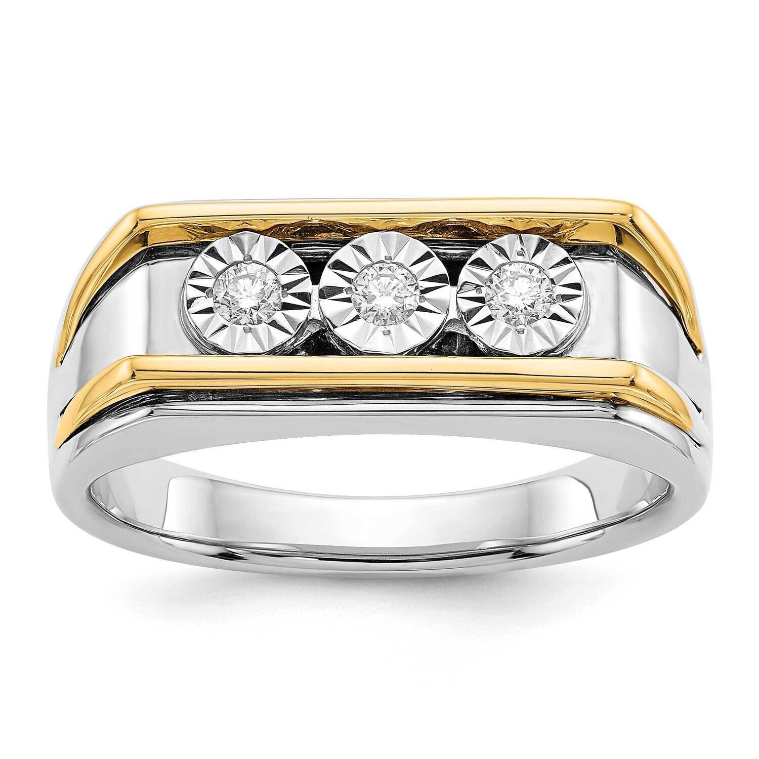 Diamond Mens Ring 14k Two-Tone Gold RM5794-016-WYA