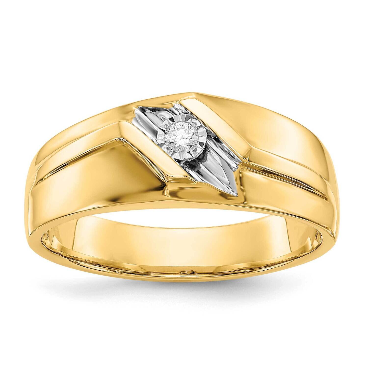 Diamond Men&#39;s Ring 14k Gold &amp; Rhodium RM5818-005-YA, MPN: RM5818-005-YA, 883957386577