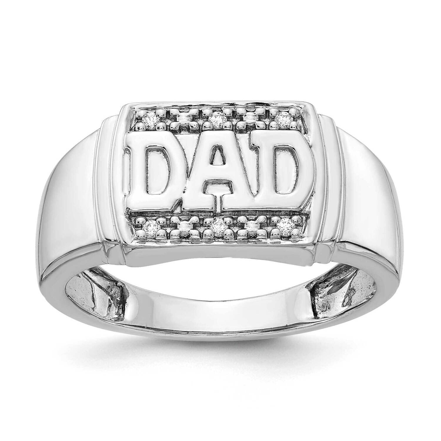 Aa Diamond Men's Ring 14k White Gold RM5847-004-WA