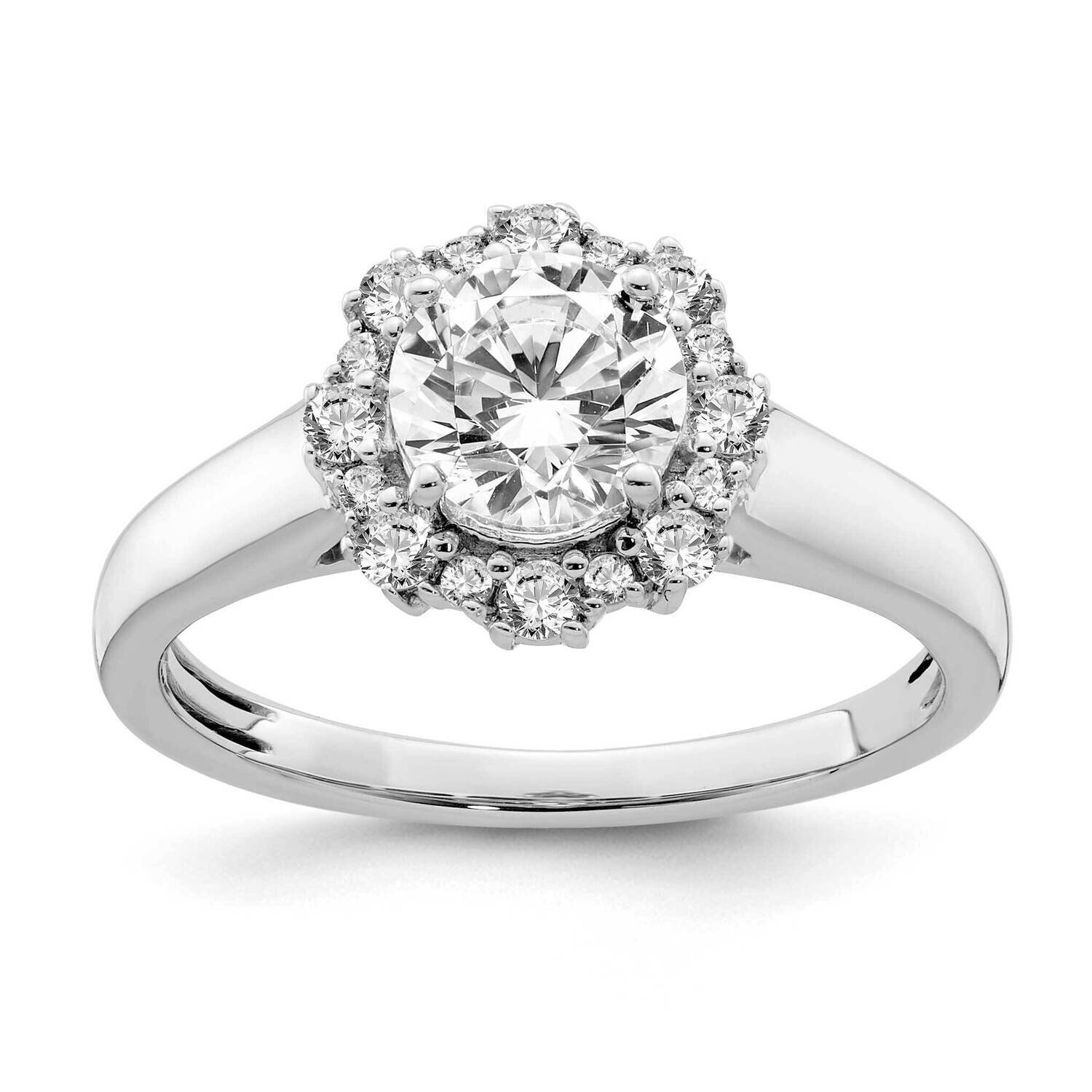 Diamond Vs/Si, D E F, Semi-Mount Engagement Rin 14k White Gold True Origin Lab Grown RM6340E-100-WL…