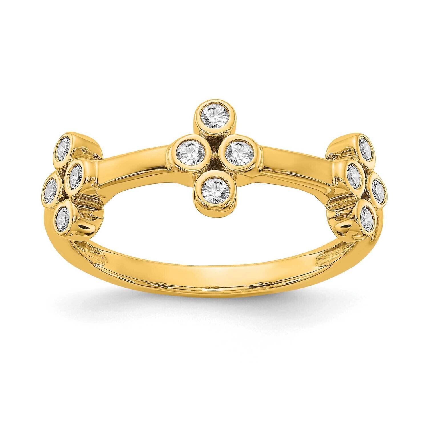 Diamond Vs/Si, D E F, Bloom Fashion Ring 14k Yellow Gold True Origin Lab Grown RM6342-020-YLD, MPN:…