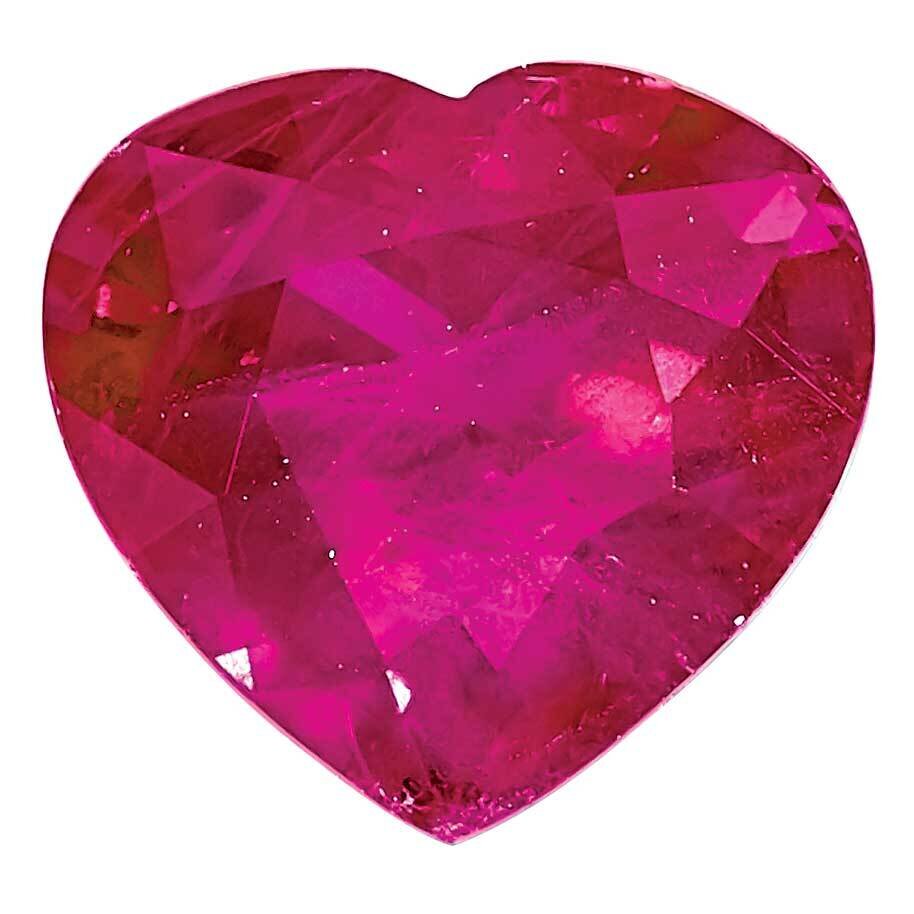 Ruby 3mm Heart Faceted A Quality RU-0300-HTF-A