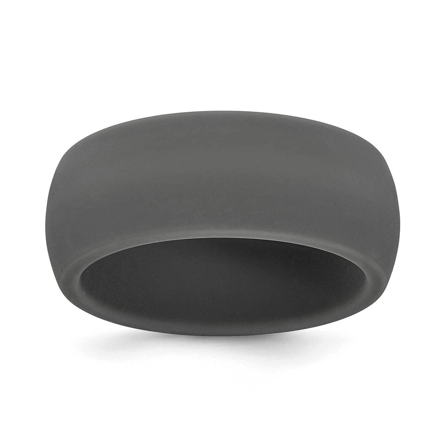 Dark Grey 8.7mm Domed Band Silicone SL102-GY-10, MPN: SL102-GY,