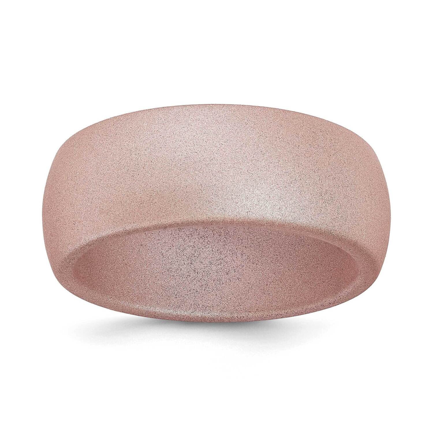 Pink Metalic 8.7mm Domed Band Silicone SL102-PKM-10